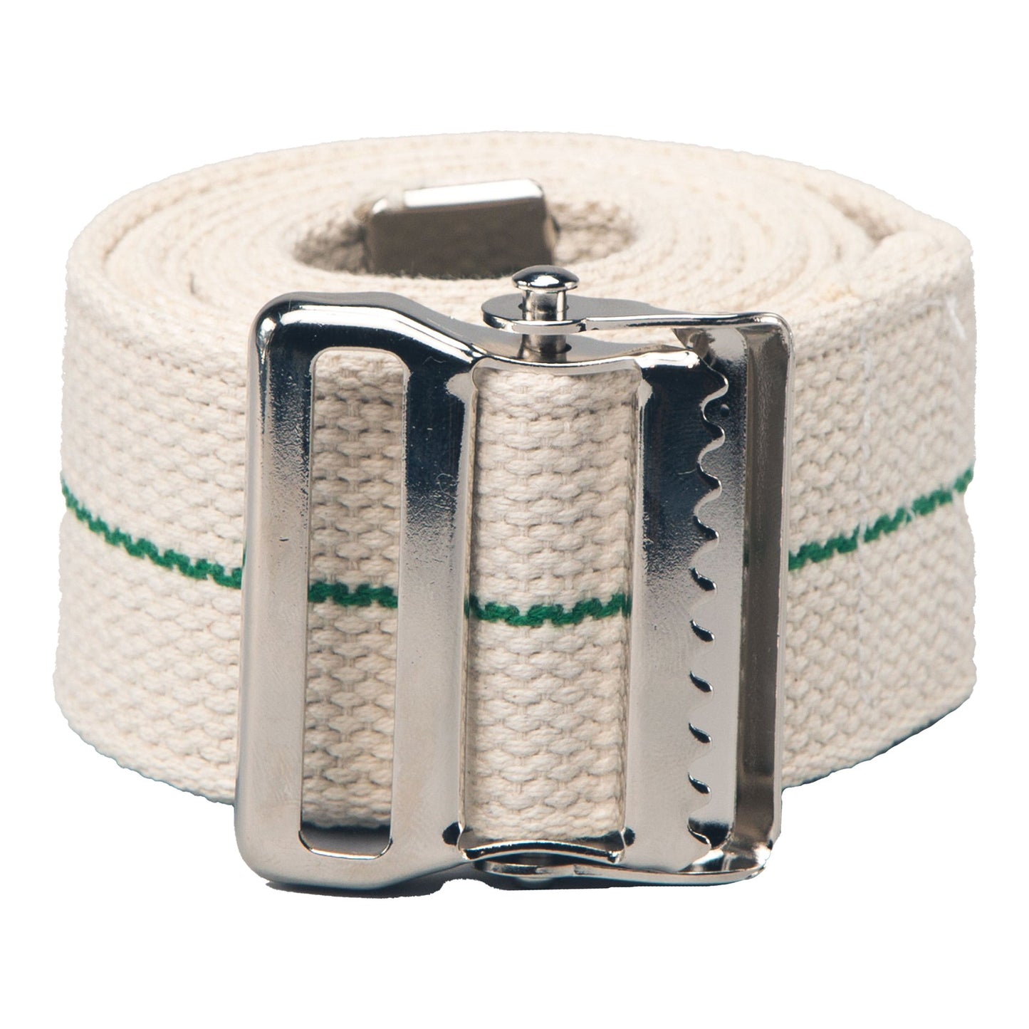 Posey® Gait Belt 54 Inch Length White / Green Stripe Cotton (1221762_CS)