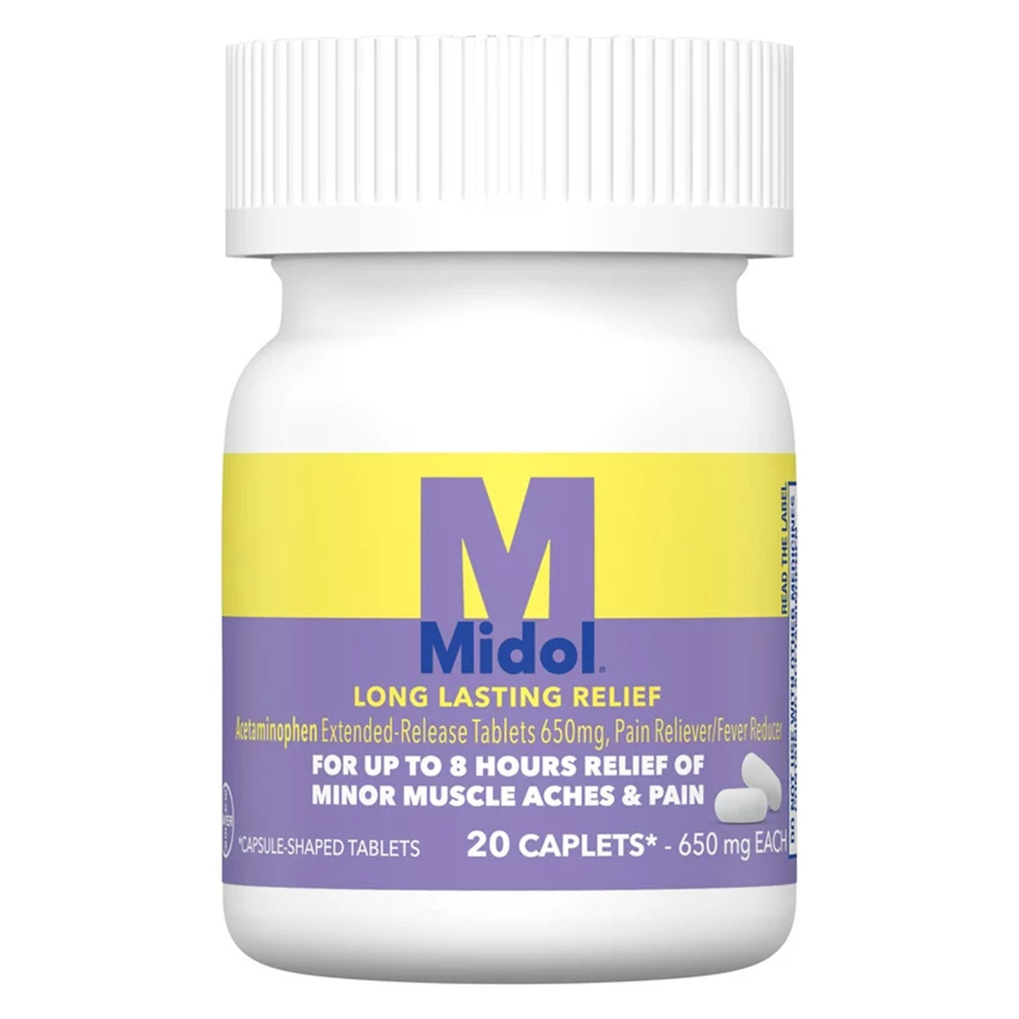 Midol® Cramp Relief 650 mg Strength Capsule 20 per Bottle (1229968_BT)