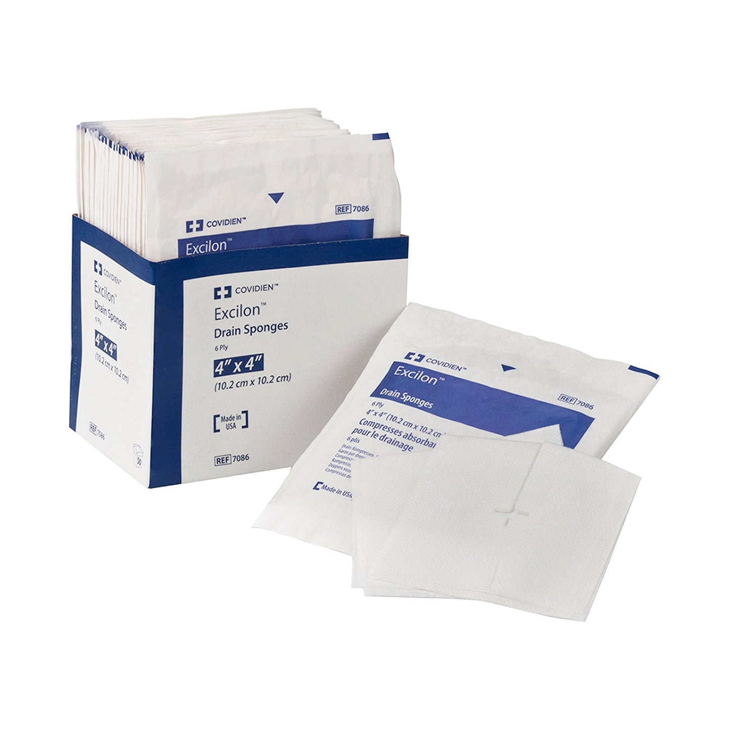 Curity™ Drain Sponge Nonwoven 4 X 4 Inch Sterile (685514_PK)