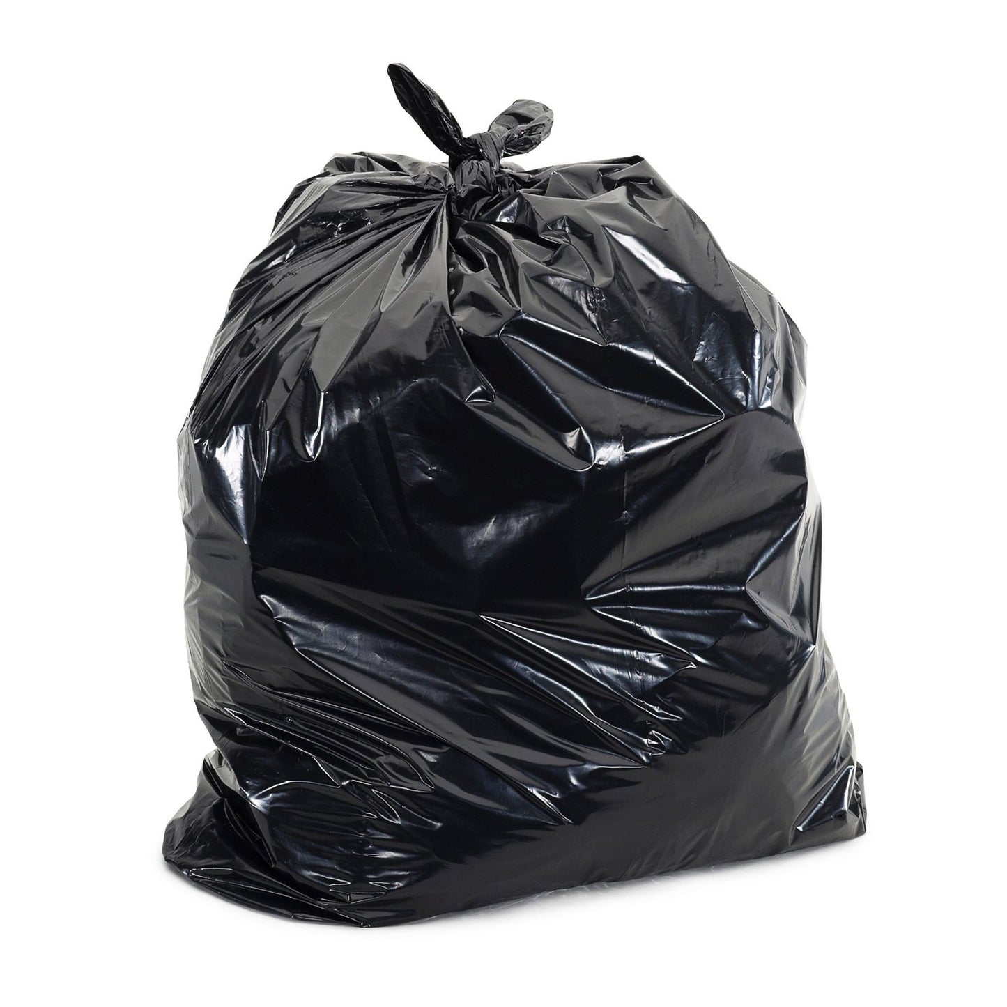 Colonial Bag Trash Bag 33 gal. Black HDPE 16 Mic. 33 X 40 Inch X-Seal Bottom Coreless Roll (788495_CS)