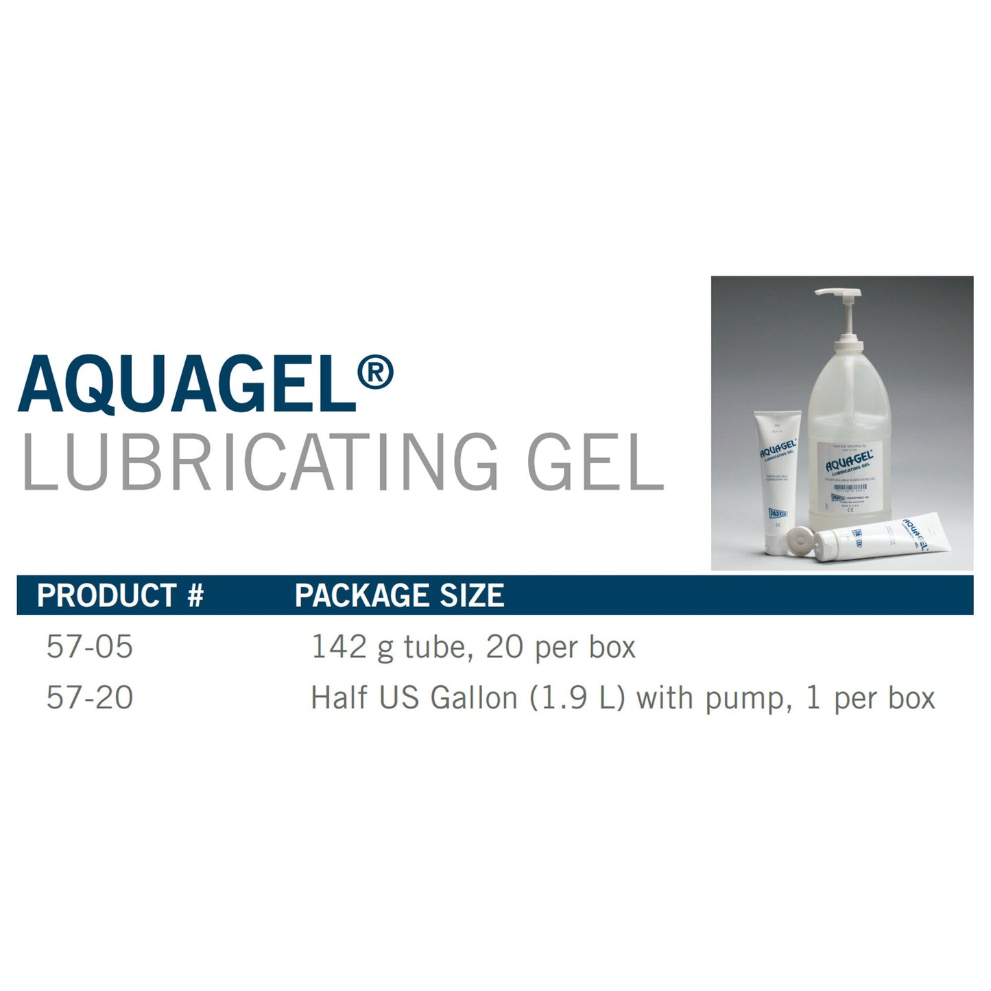 Aquagel® Lubricating Jelly 5 oz. Tube NonSterile (477267_BX)