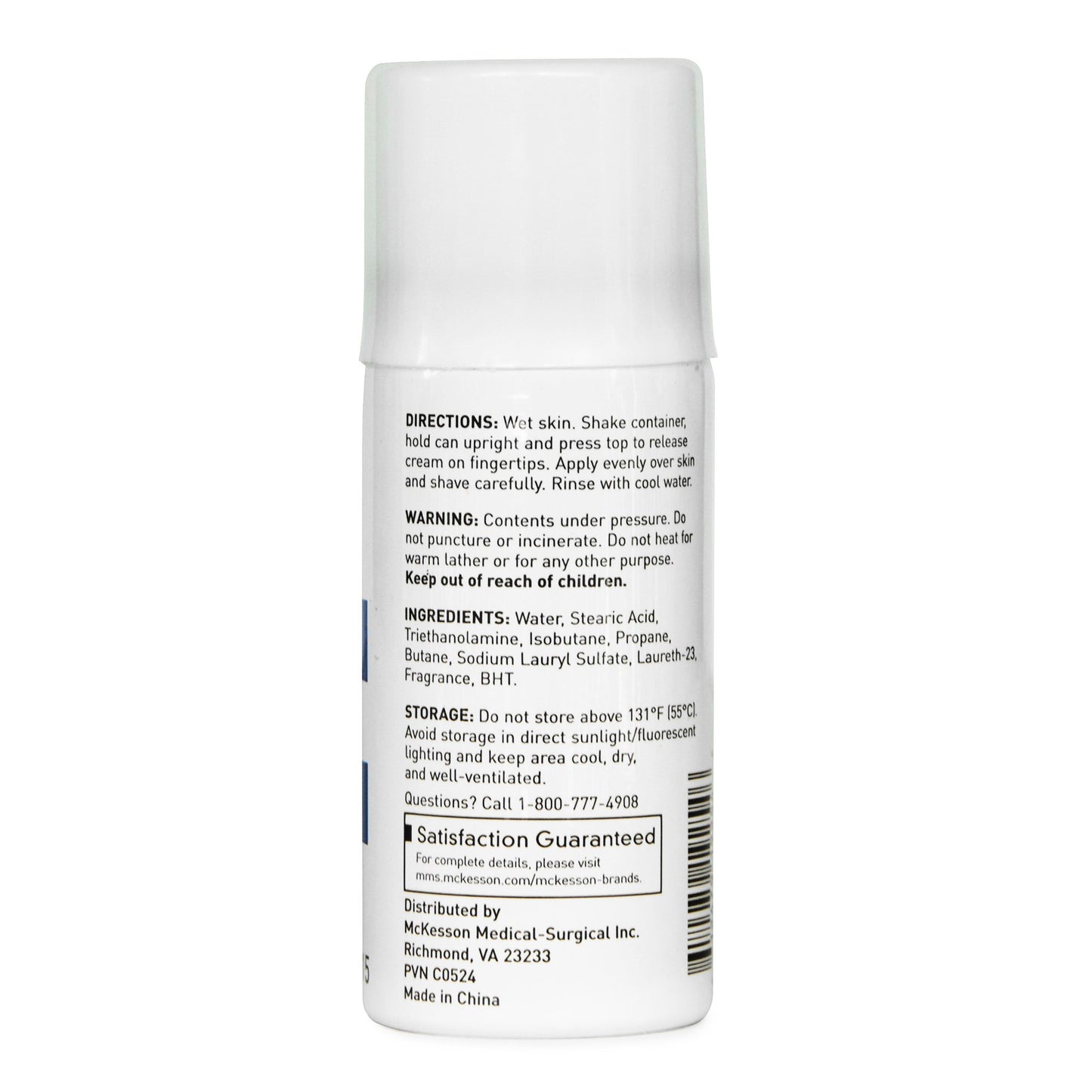 McKesson Shaving Cream Aerosol Can 1.5 oz. (928324_EA)