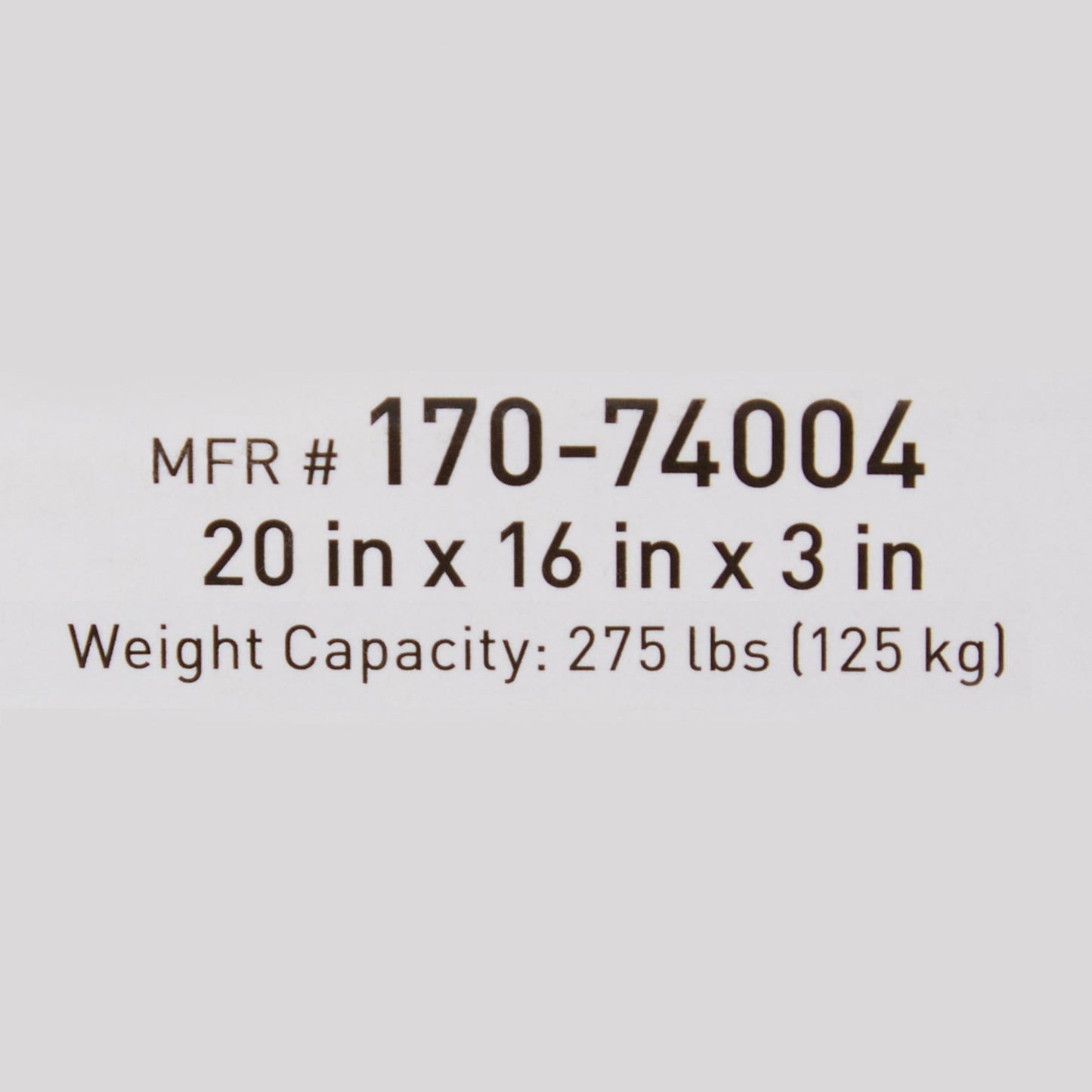 McKesson Seat Cushion 20 W X 16 L X 3 D Inch Foam / Gel (1065585_CS)