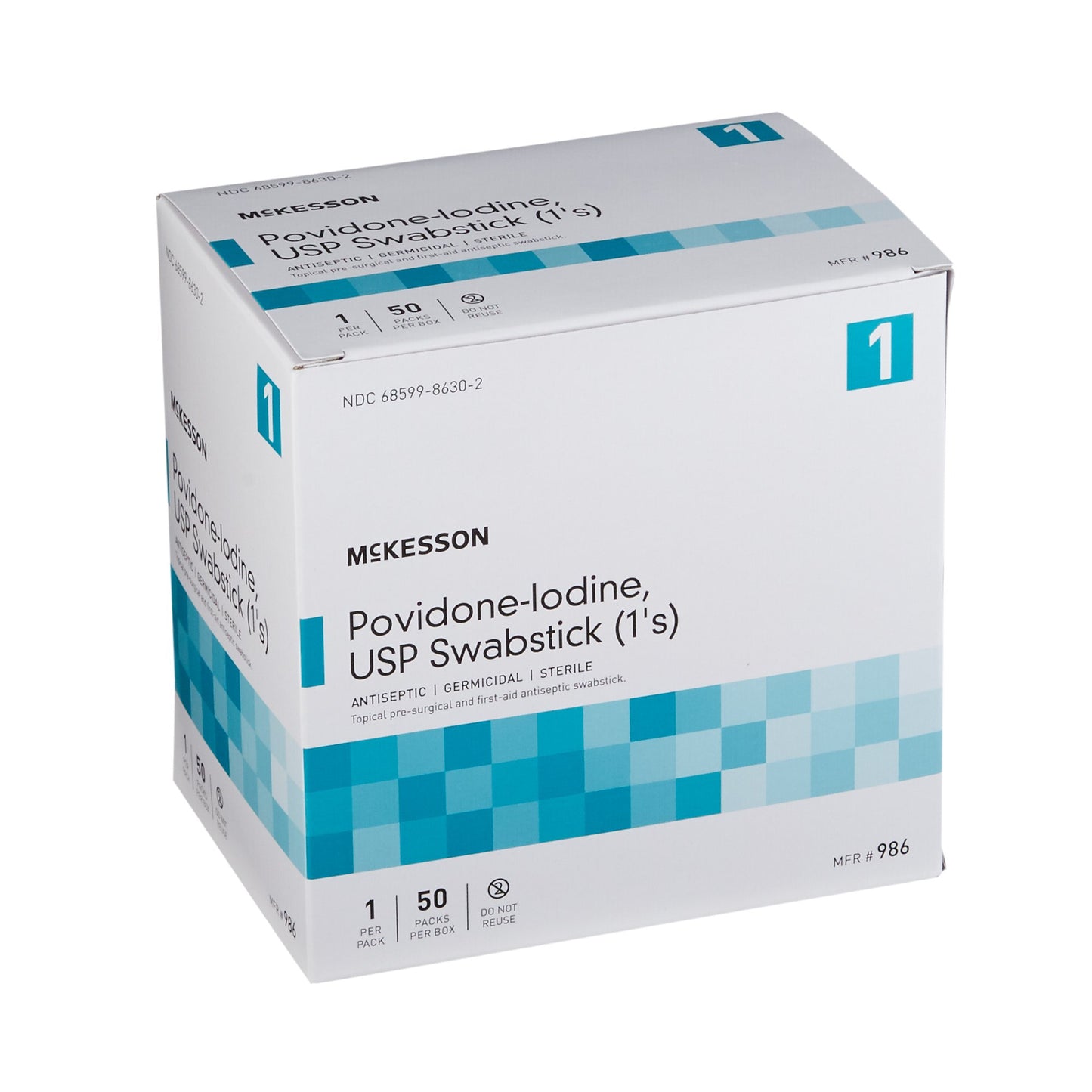 McKesson Impregnated Swabstick 10% Strength Povidone-Iodine Individual Packet Sterile (854752_CS)