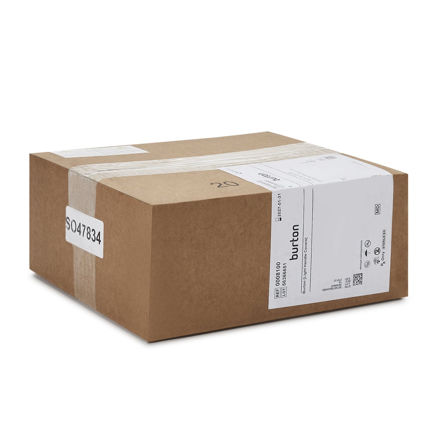 Burton Medical Products Light Handle Cover For AIM-50, AIM-100, AIM-200 OR, AIM LED, CoolSpot II, Outpatient II, APEX Examination Light (1076686_BX)