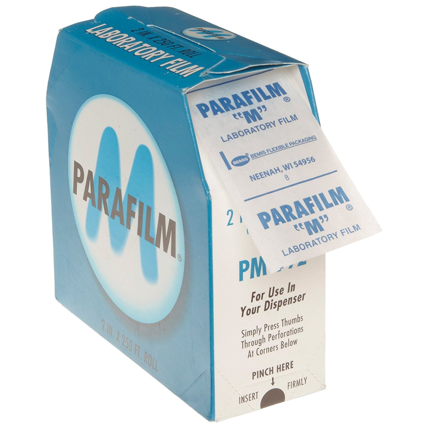 Parafilm® M Sealing Film 2 Inch Width X 250 Foot Roll Length, Natural For use with Test Tubes, Beakers, Vials, Petri Dishes, Flasks (1178753_EA)