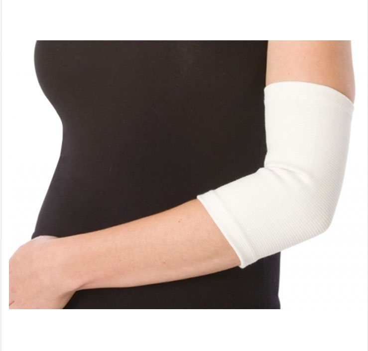 PROCARE® Elbow Support Large Pull-On Sleeve Elbow 10 to 11-1/2 Inch Forearm Circumference White (287612_EA)