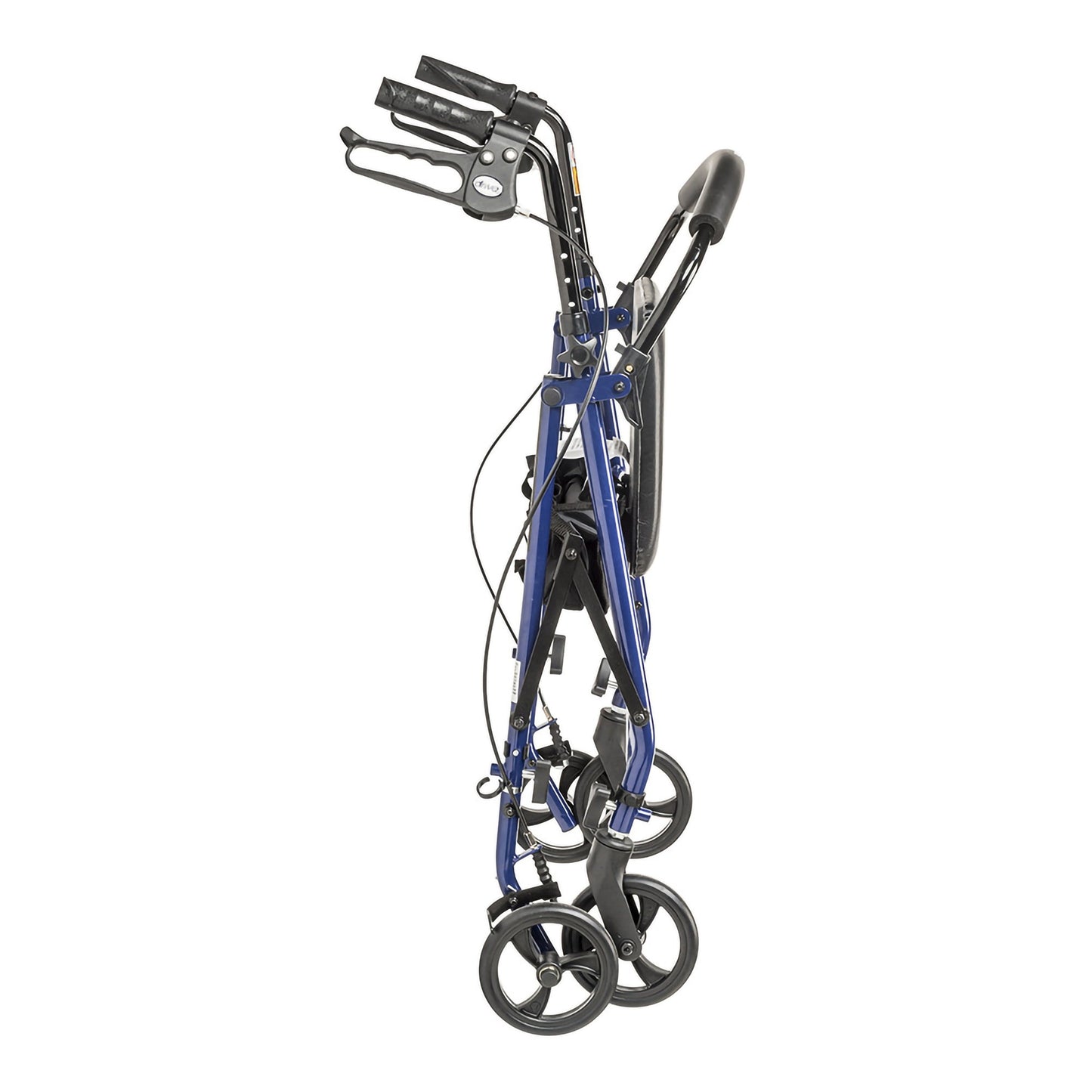 drive™ 4 Wheel Rollator Blue Adjustable Height / Folding Steel Frame (1196512_EA)