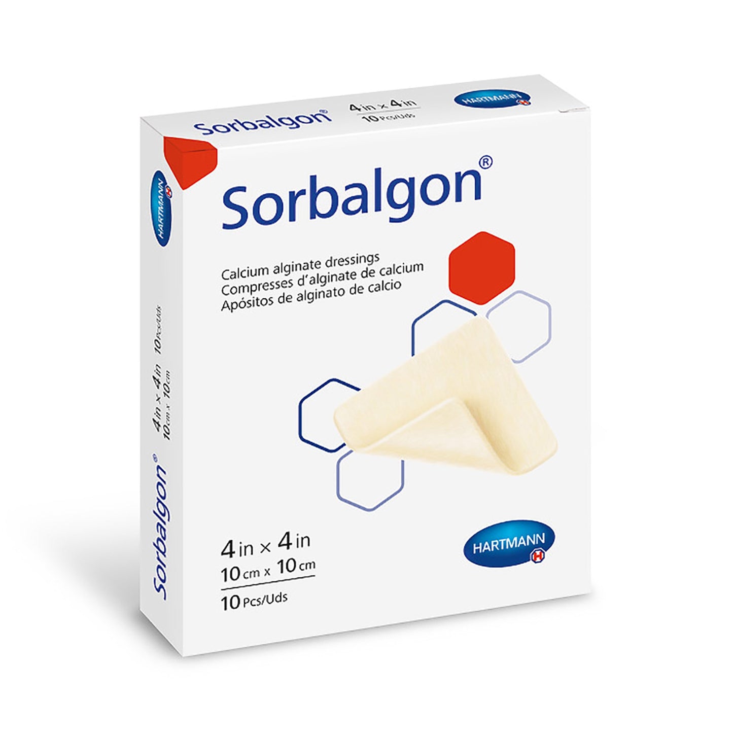 Sorbalgon® Alginate Dressing 2 X 2 Inch Square (575844_BX)