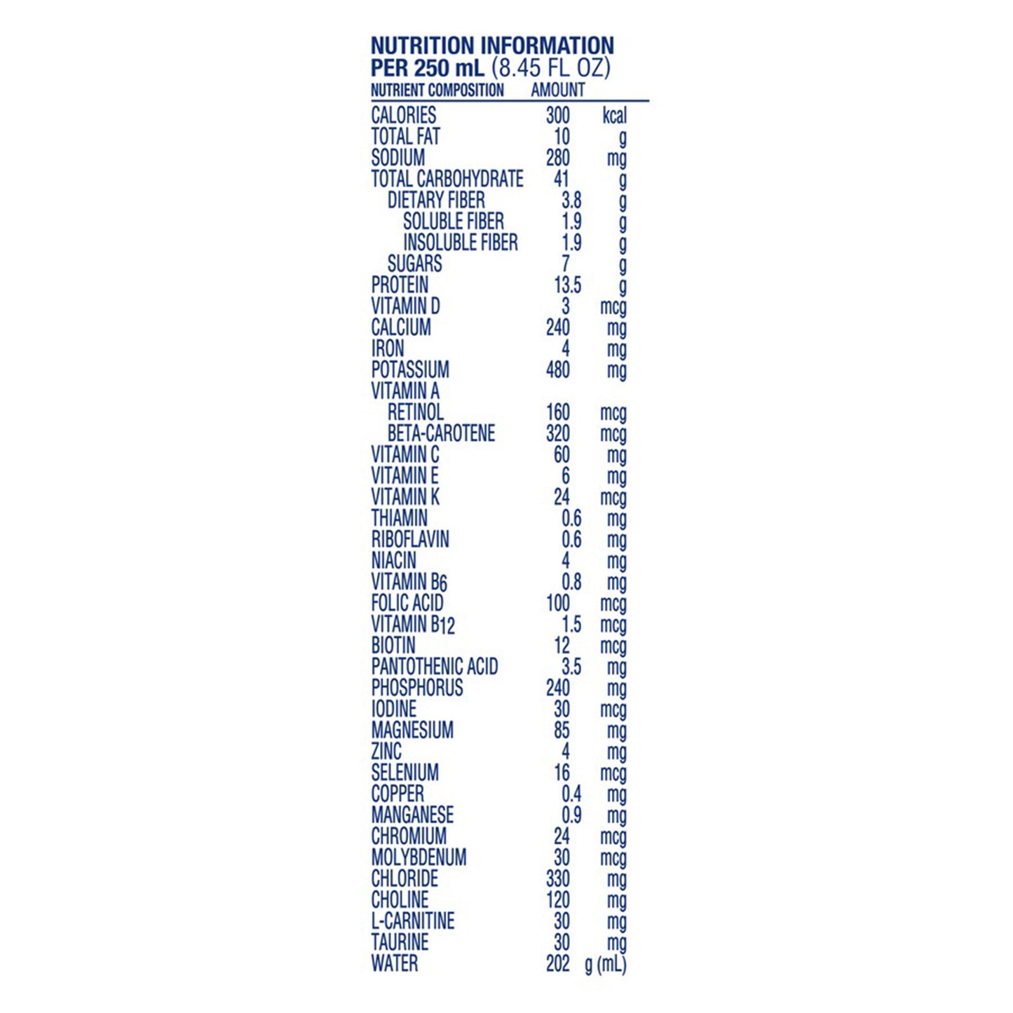 Fibersource® HN Tube Feeding Formula Unflavored Liquid 250 mL Carton (193812_EA)