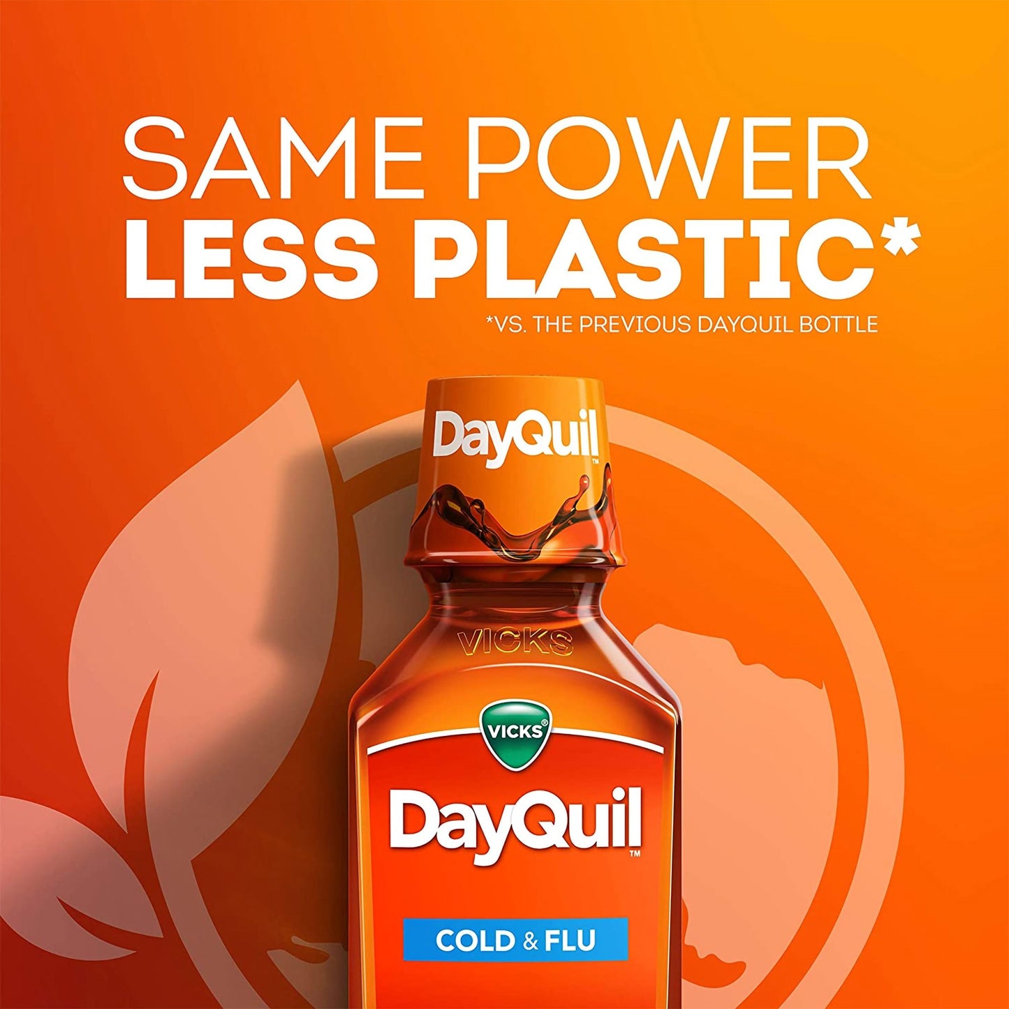DayQuil® Cold & Flu Cold and Cough Relief 325 mg - 10 mg - 5 mg / 15 mL Strength Liquid 8 oz. (829815_EA)