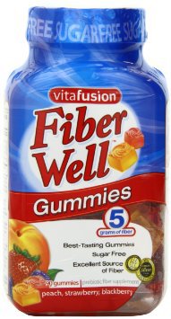 vitafusion™ Fiber Well™ Fiber Supplement Assorted Flavors Gummies 90 per Bottle 4 Gram Strength Fiber (975615_BT)