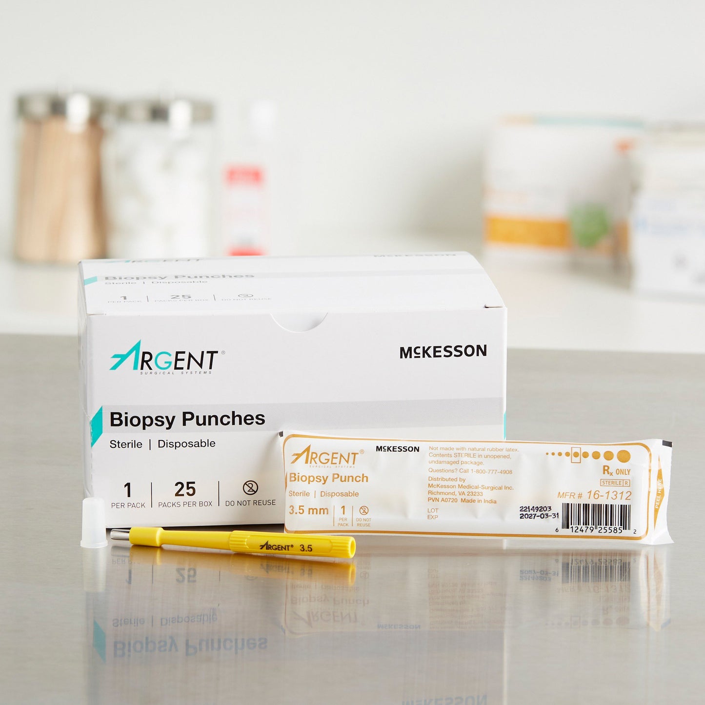 McKesson Argent™ Biopsy Punch Dermal 3.5 mm (1175173_CS)