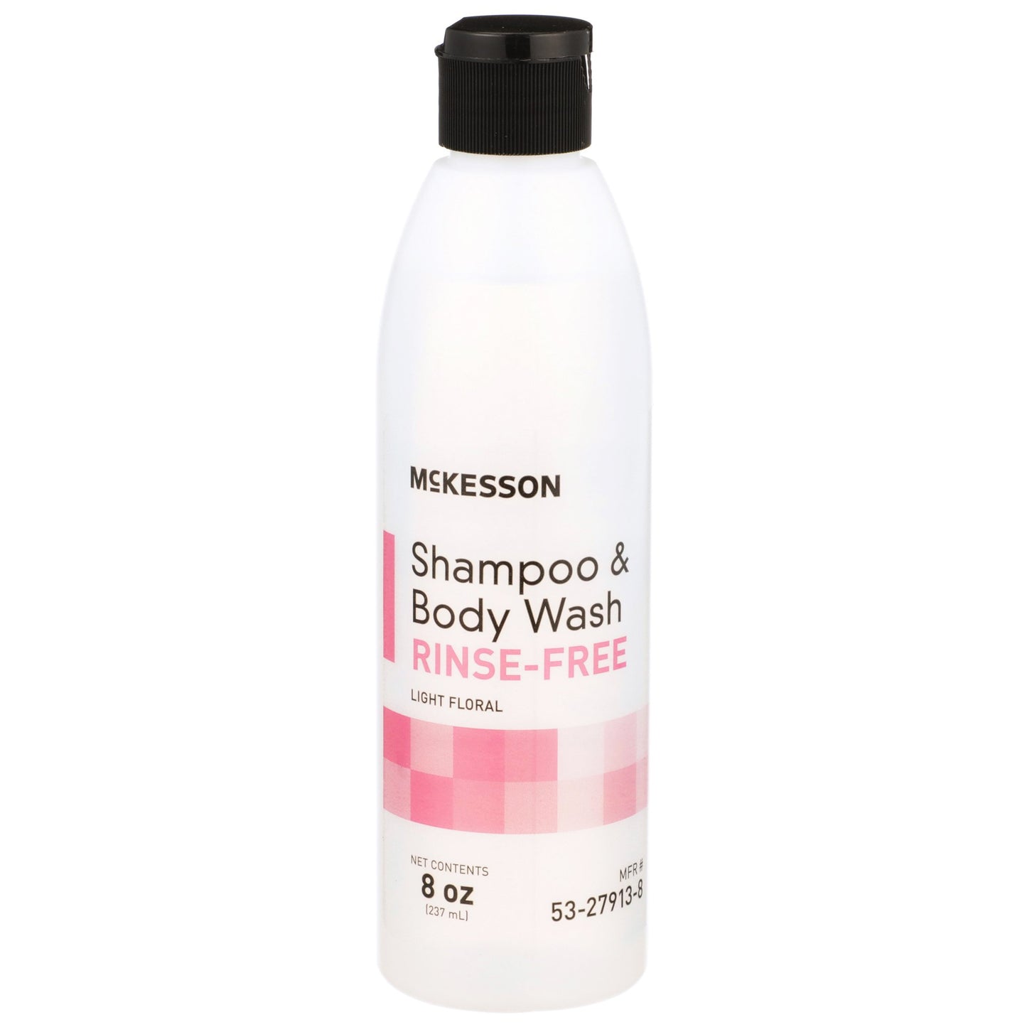 McKesson Rinse-Free Shampoo and Body Wash 8 oz. Flip Top Bottle Light Floral Scent (877023_CS)