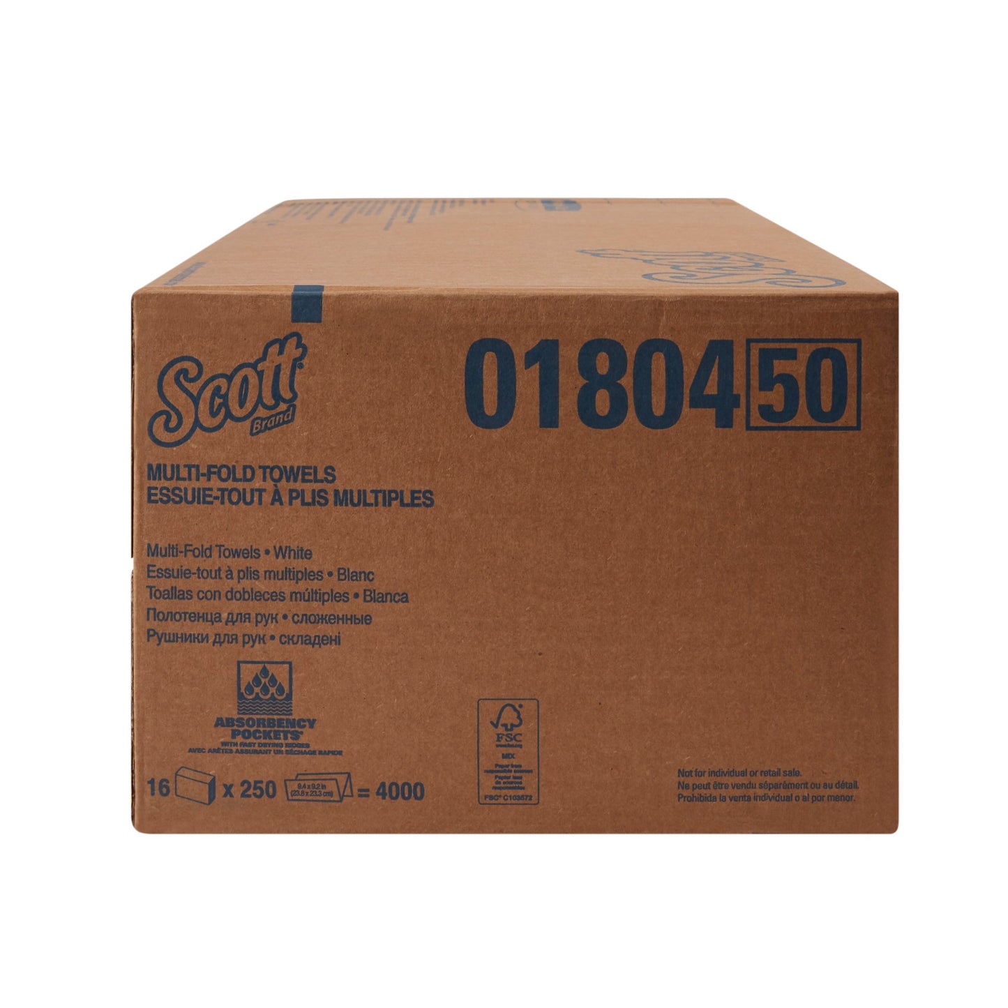 Scott® Paper Towel Multi-Fold 9-1/5 X 9-2/5 Inch (456141_CS)