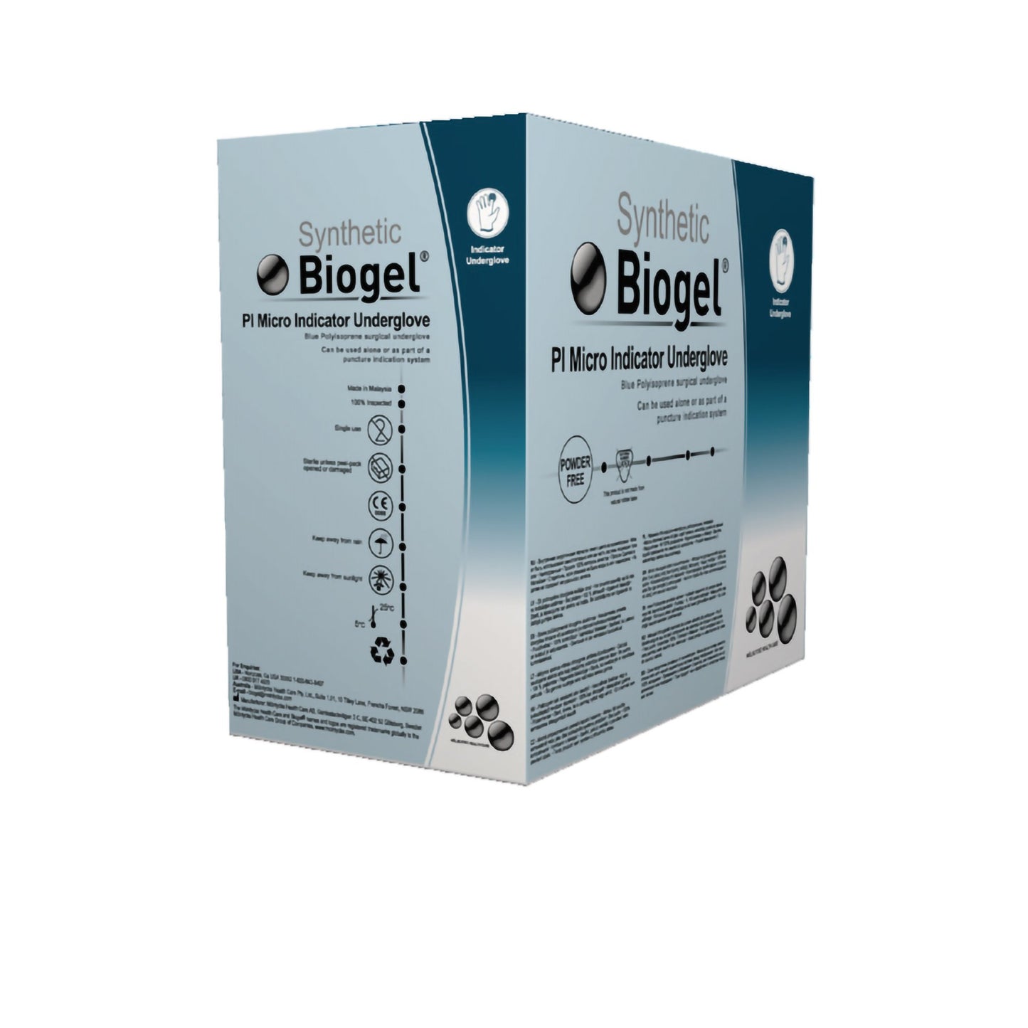 Biogel® PI Micro Indicator® Underglove Surgical Underglove Size 6.5 Sterile Polyisoprene Standard Cuff Length Smooth Blue Chemo Tested (1011912_BX)