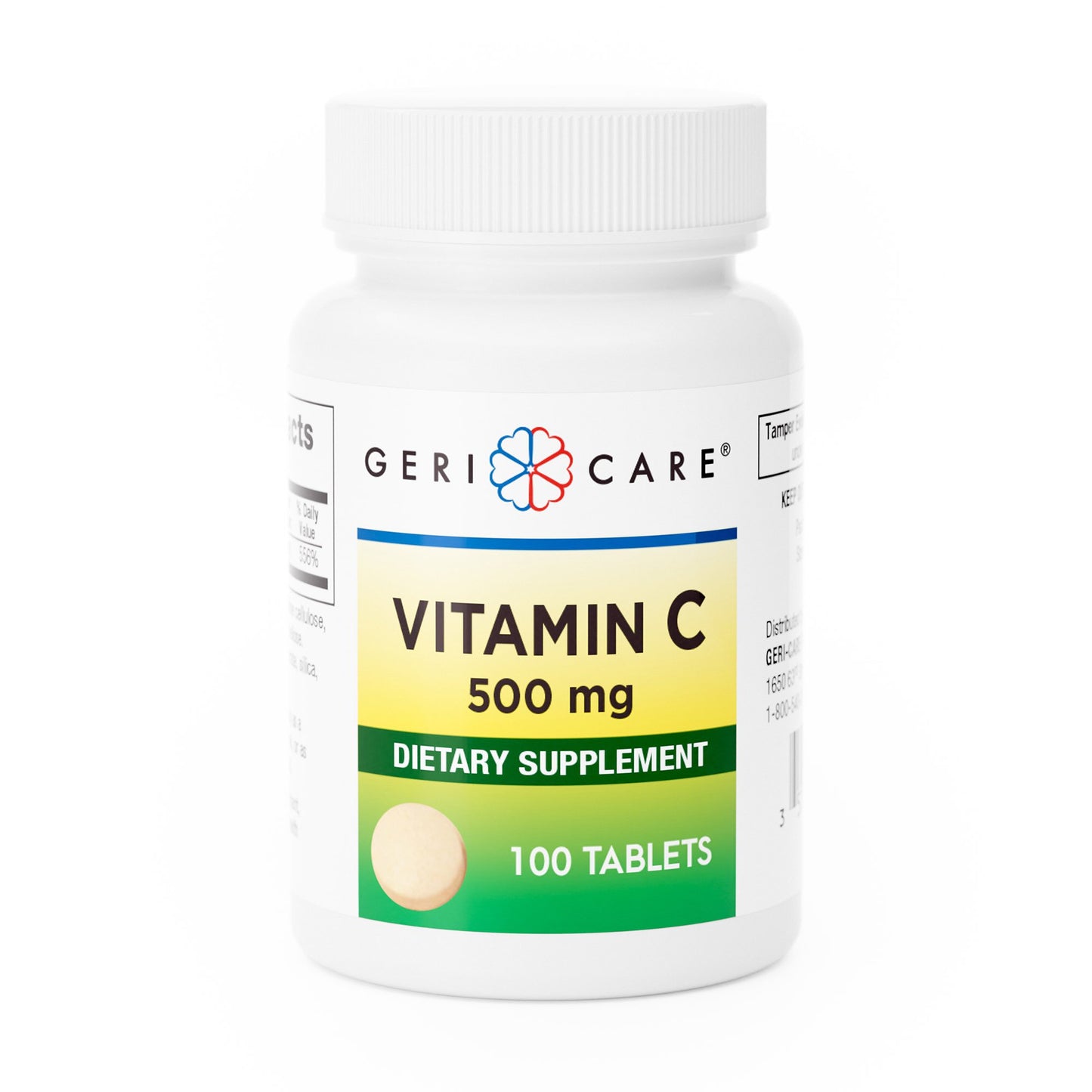 Geri-Care® Vitamin C Supplement Ascorbic Acid 500 mg Strength Tablet 100 per Bottle (555702_BT)