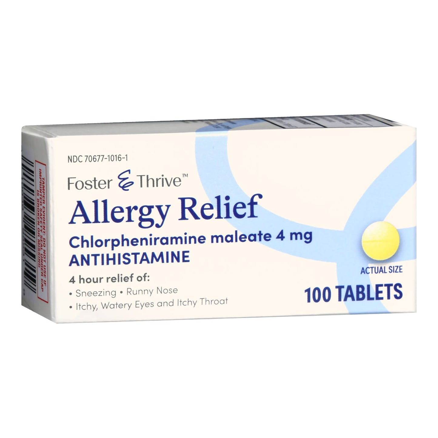 Foster & Thrive™ Allergy Relief 4 mg Strength Tablet 100 per Bottle (1235095_BT)