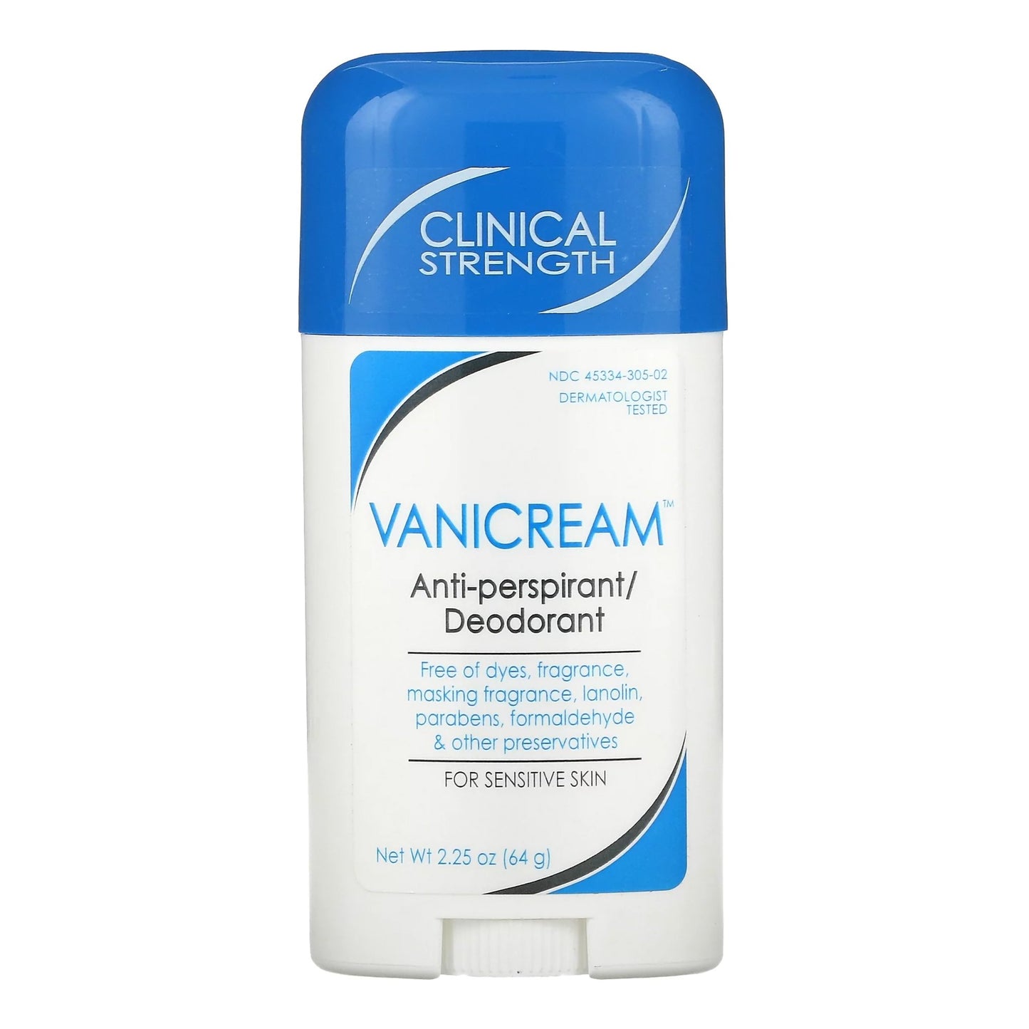 Vanicream® Antiperspirant / Deodorant Solid 2.25 oz. Unscented (1081455_EA)