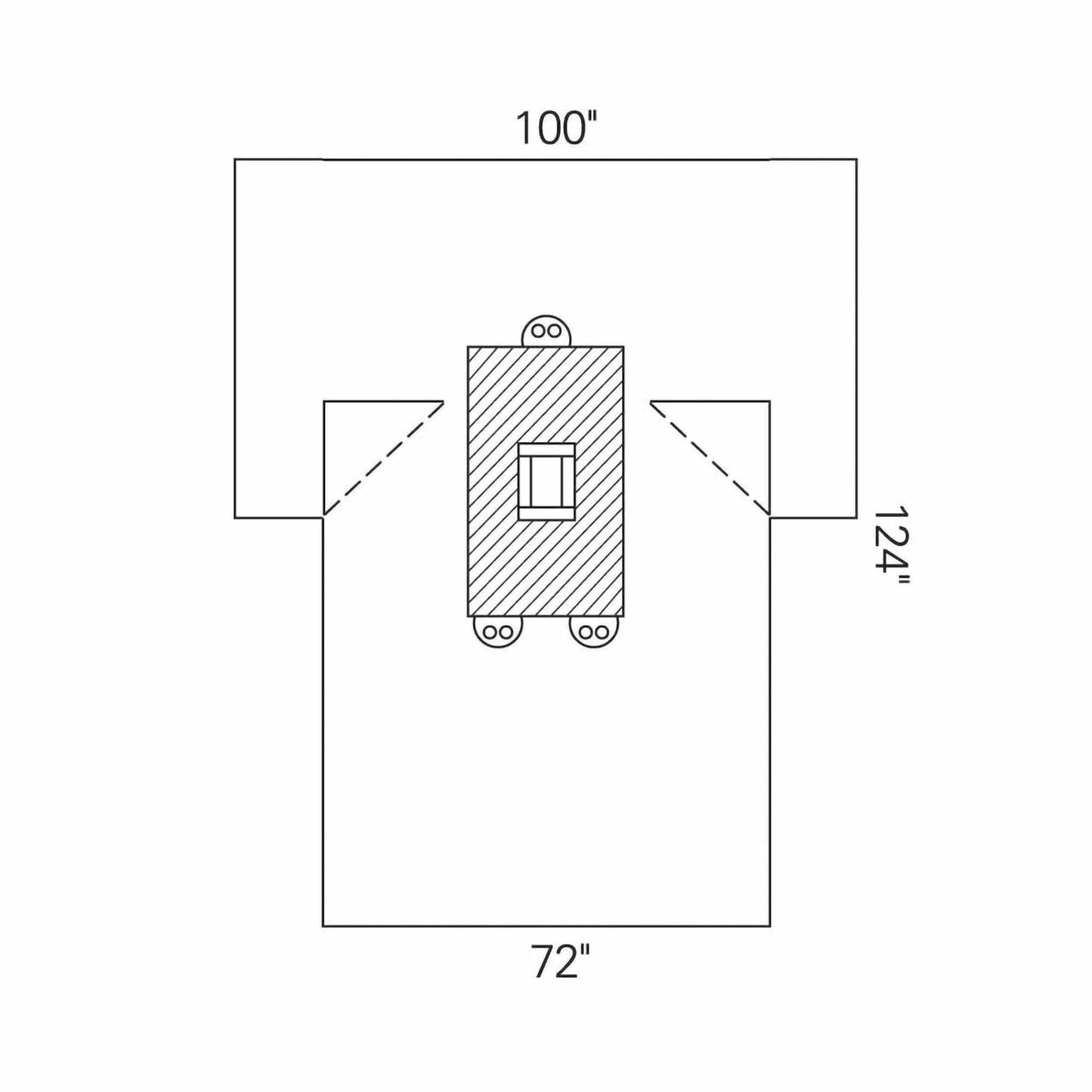 O&M Halyard Inc Abdominal Drape Laparotomy Drape 100 W X 72 W X 124 L Inch Sterile (292342_EA)