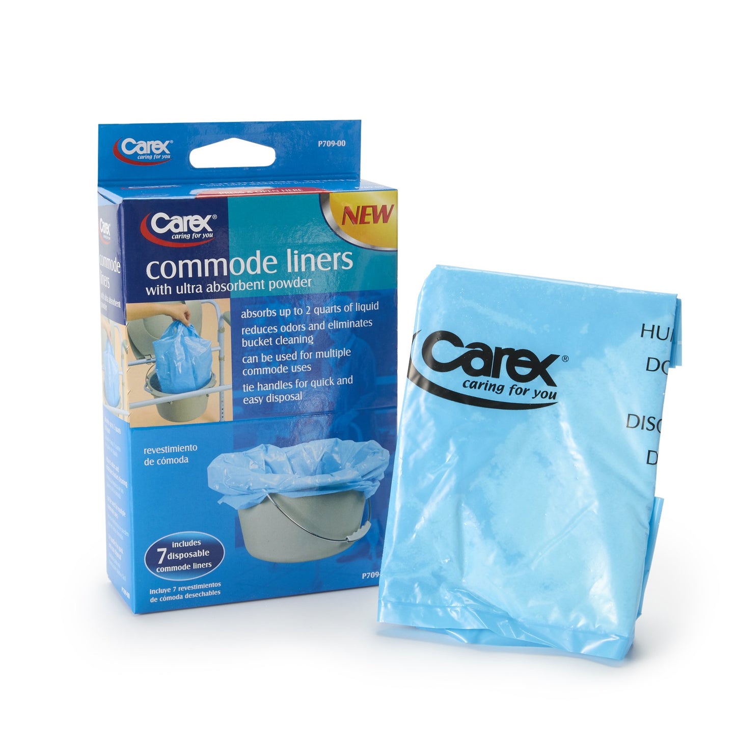 Carex® Commode Liner For Commode / Shower Chair (955317_BX)