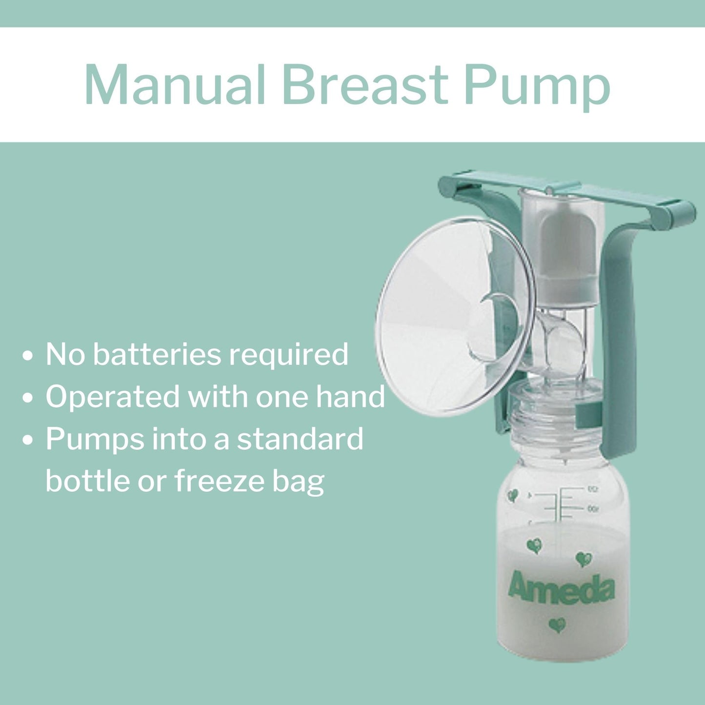 Ameda® Manual Breast Pump Kit Ameda® (841117_EA)