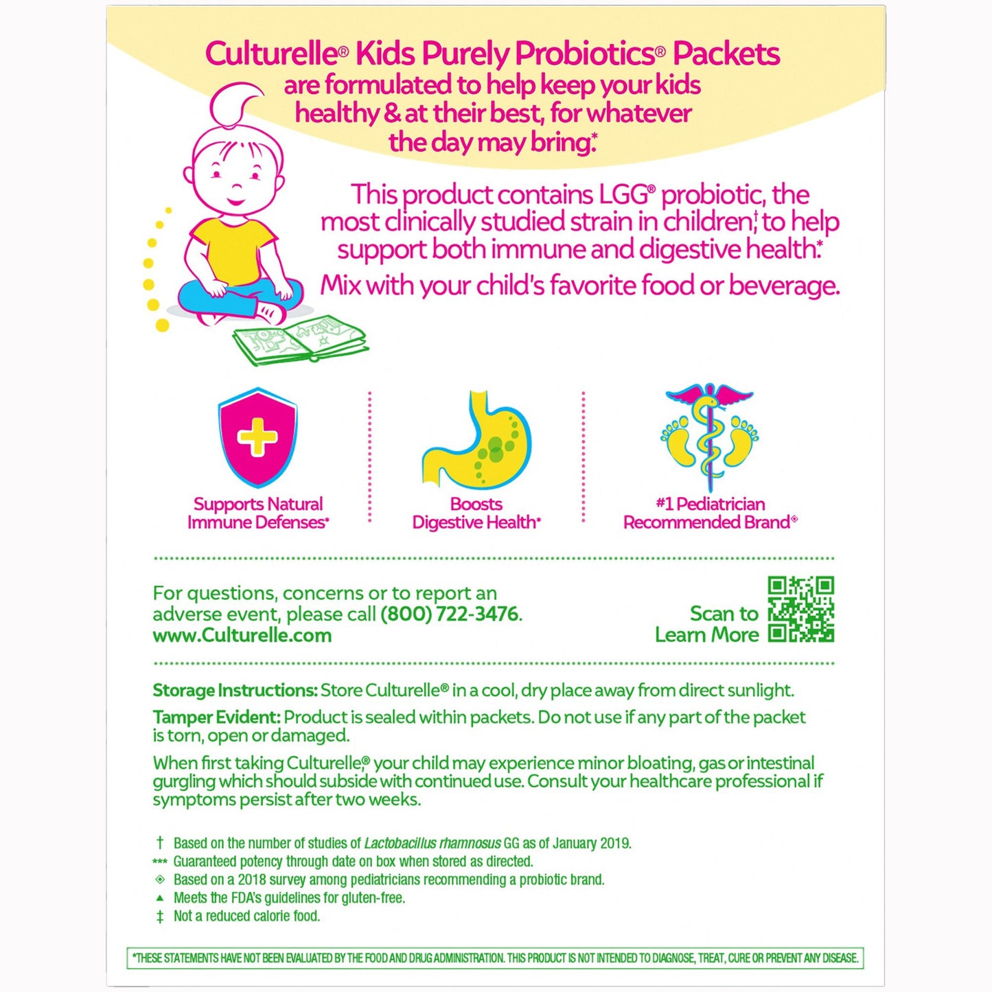 Culturelle® Pediatric Probiotic Dietary Supplement 30 per Box Packet (1268946_BX)