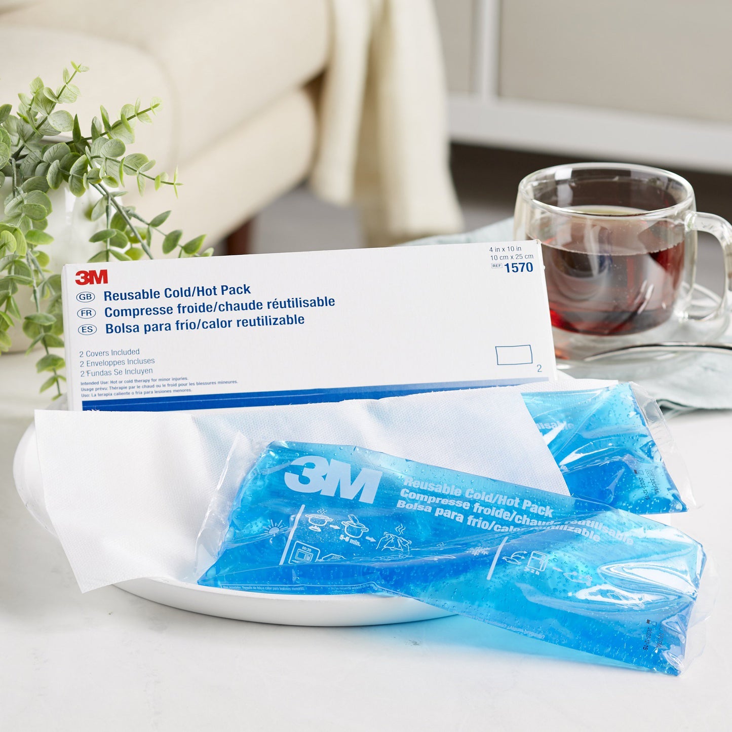 3M™ Hot / Cold Pack General Purpose One Size Fits Most 4 X 10 Inch Plastic / Gel Reusable (5794_CS)