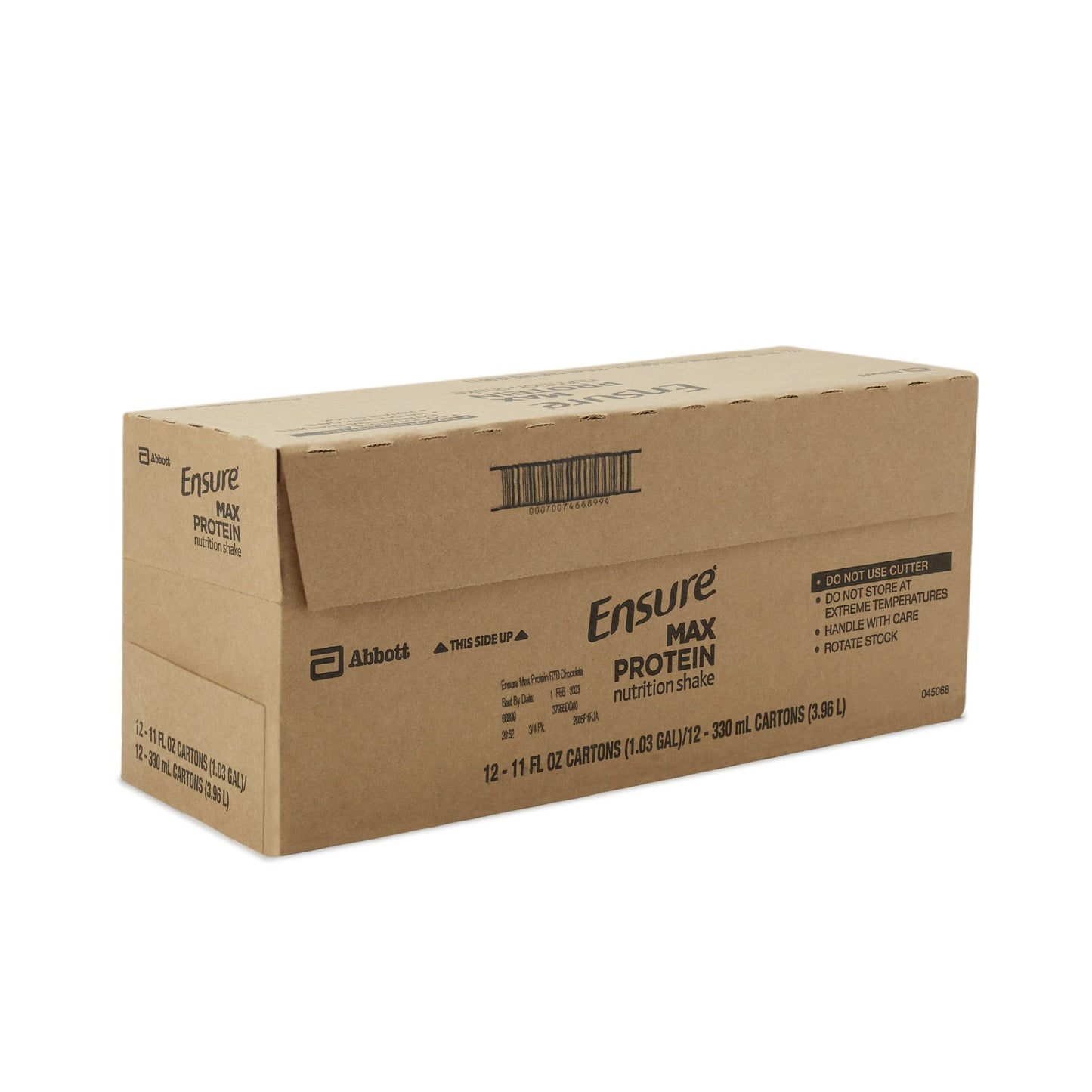 Ensure® Max Protein Nutrition Shake Oral Supplement Milk Chocolate Flavor Liquid 11 oz. Reclosable Carton (1102612_CS)