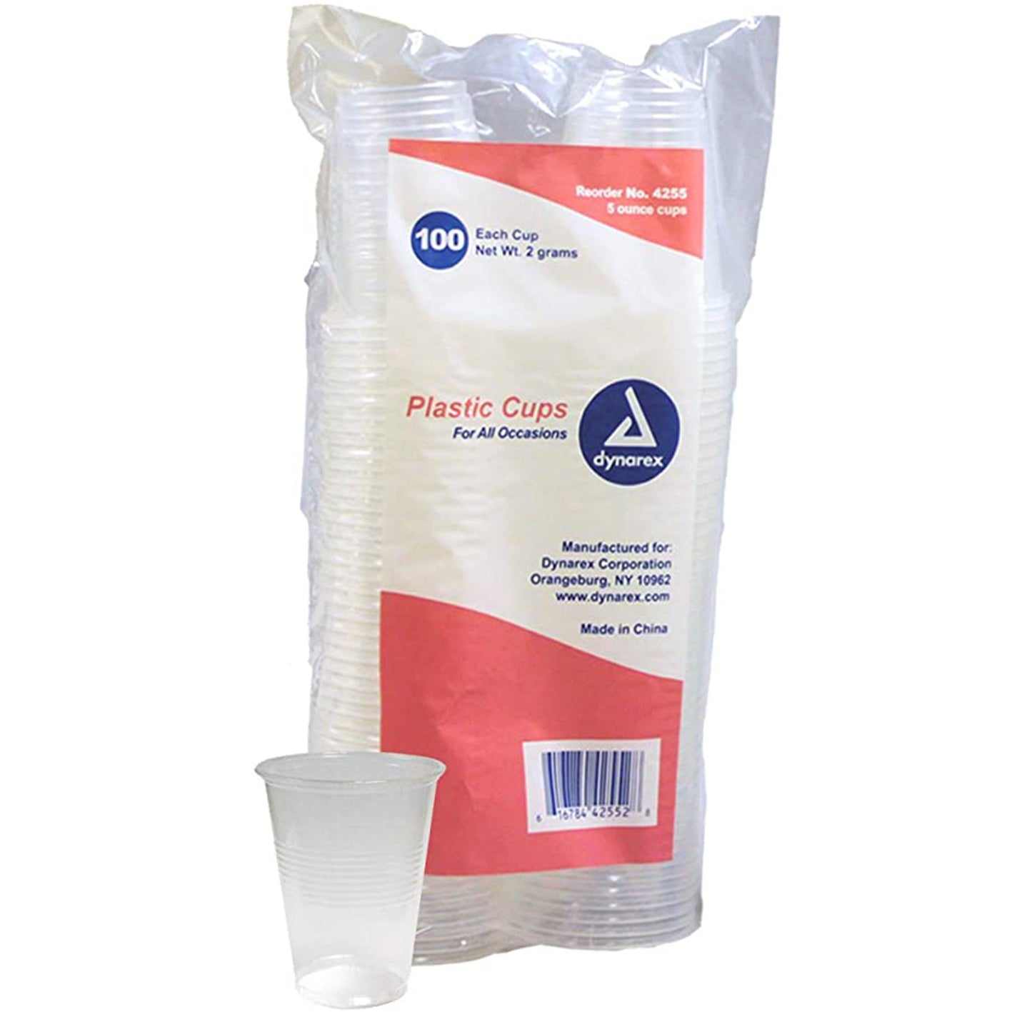 Dynarex® Drinking Cup 5 oz. Translucent Plastic Disposable (826670_PK)