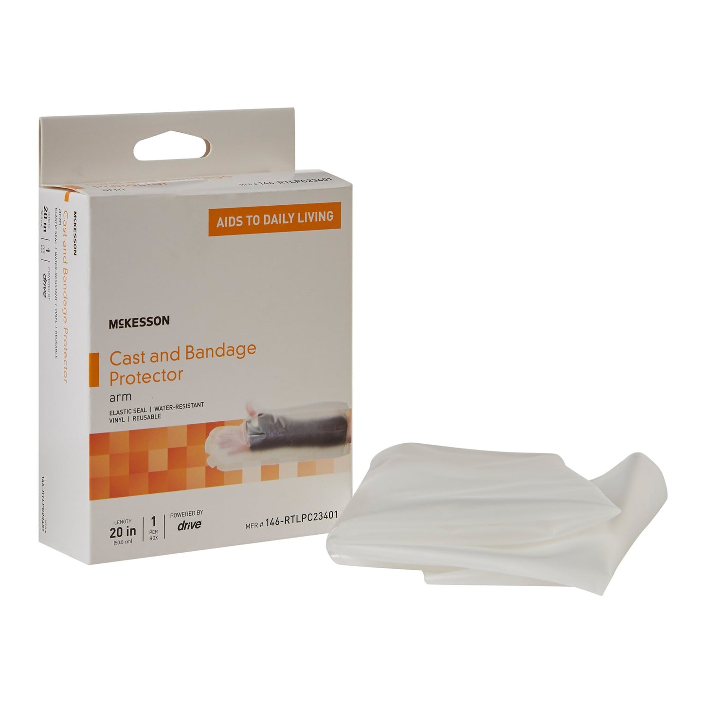 McKesson Arm Cast Protector One Size Fits Most Polyvinyl 20 Inch (1103360_EA)
