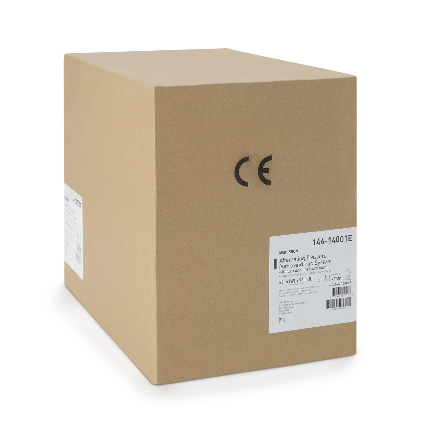 McKesson Variable Pressure Pump and Mattress Pad System Pressure Redistribution 78 L X 36 W Inch For Mattresses (1128902_EA)