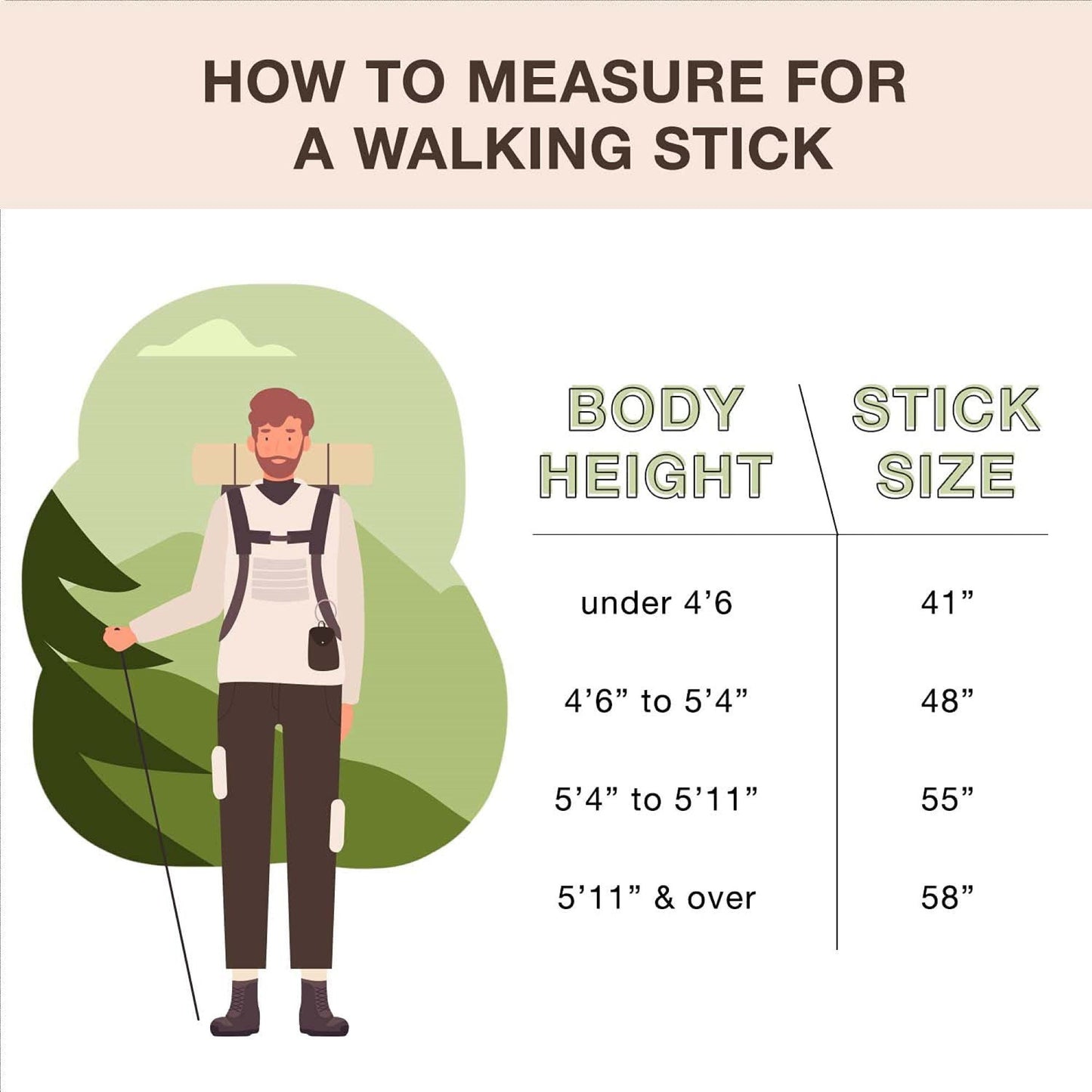 Brazos™ Twisted Fitness Walker Walking Stick Wood 55 Inch Height Brown (1229038_EA)