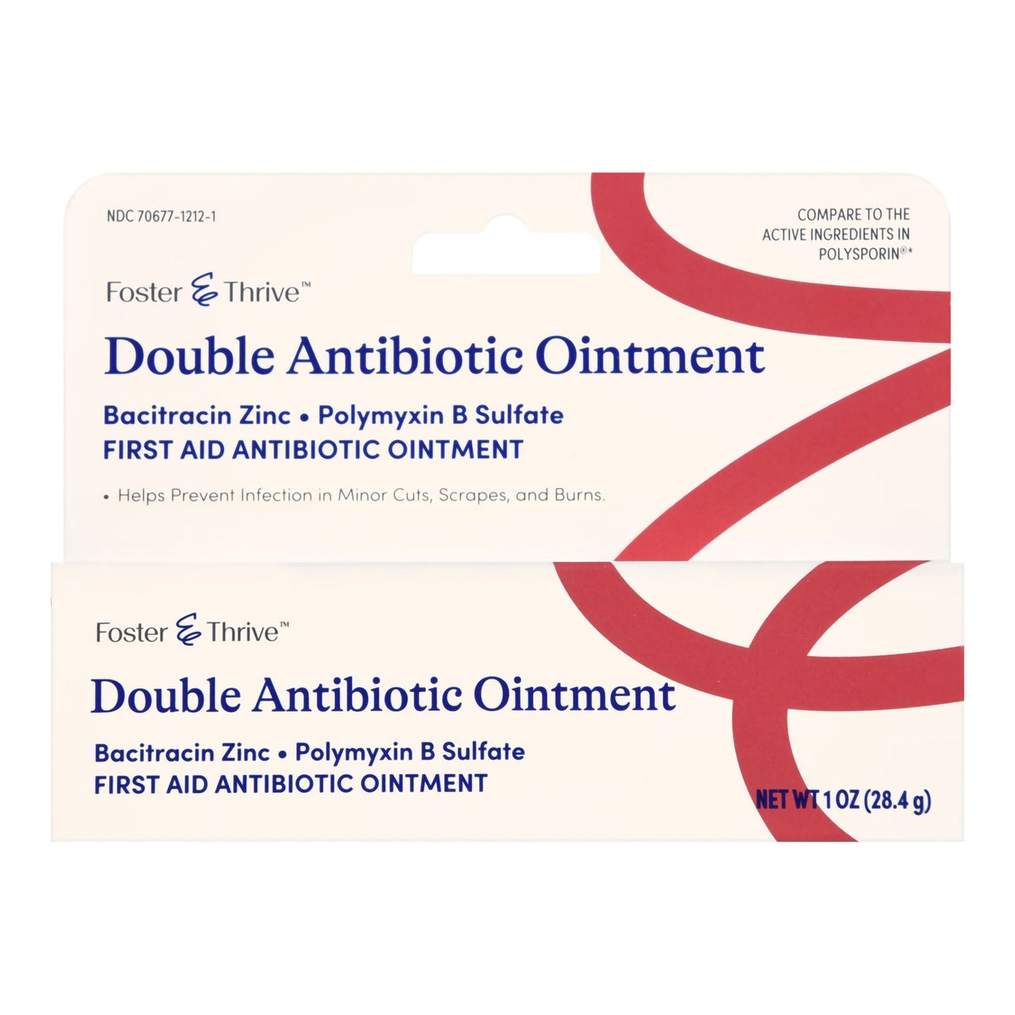 Foster & Thrive™ First Aid Antibiotic Bacitracin / Polymyxin B Ointment 1 oz. Tube (1245004_EA)