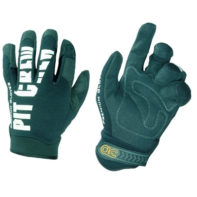 CLC Custom Leather Craft Pit Crew Gloves, Black, Large (201-220BL)