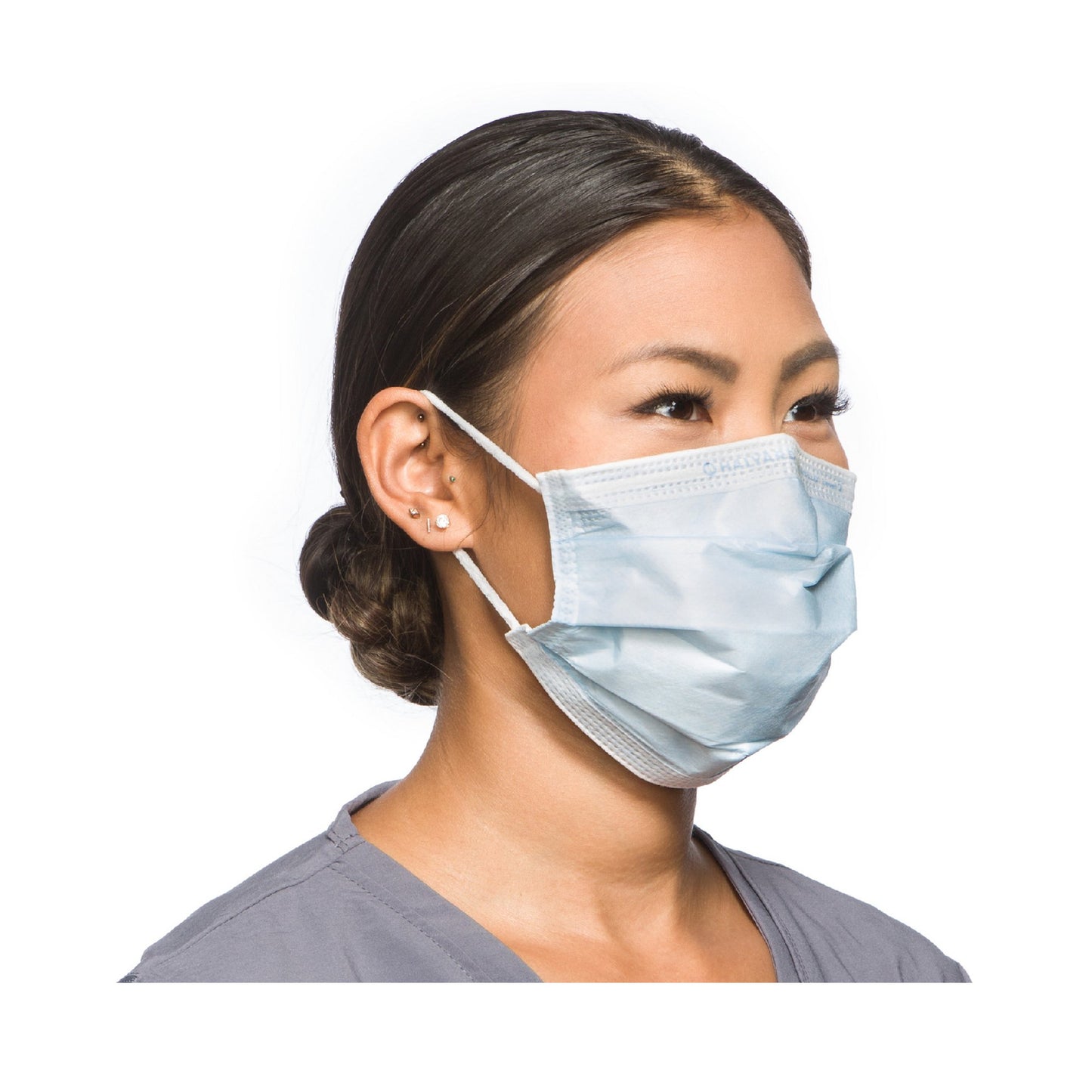FluidShield Procedure Mask ASTM Level 2 Earloops One Size Fits Most (196958_CS)
