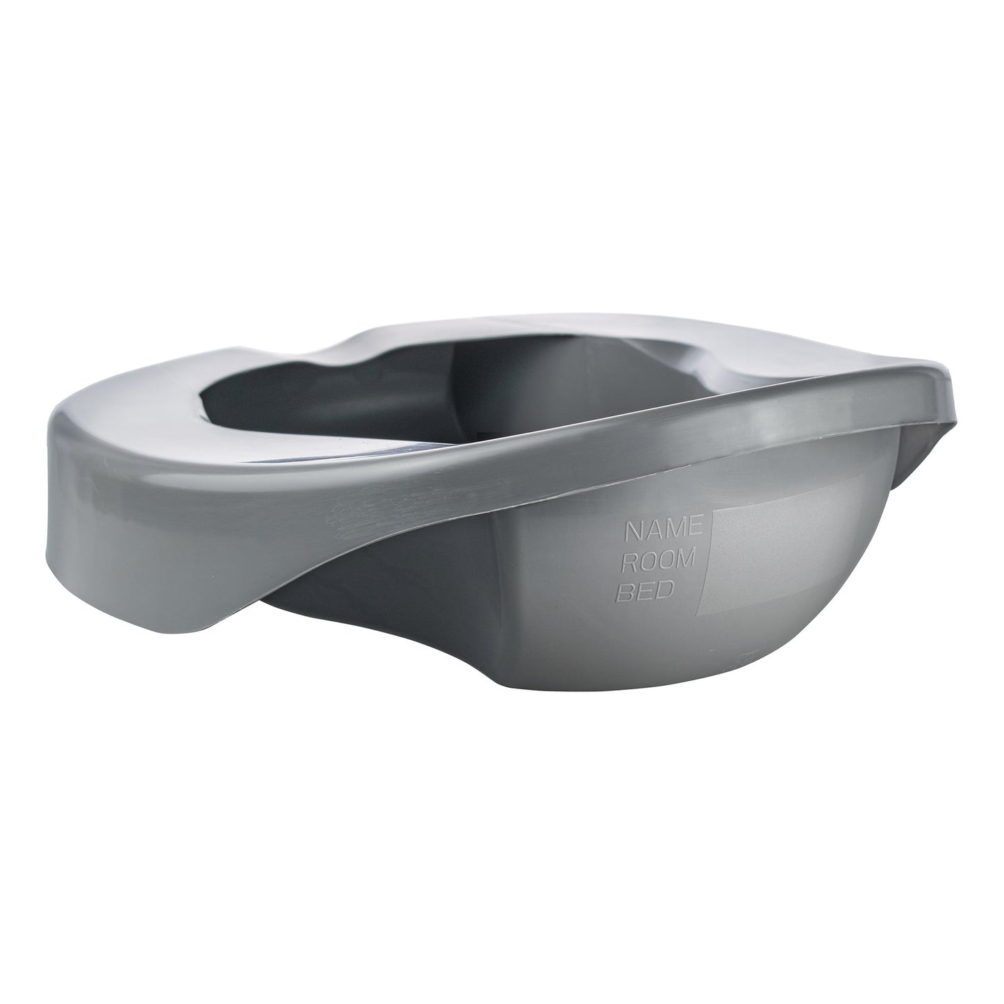 McKesson Pontoon Bedpan Graphite 2 Quart / 1893 mL (1028131_CS)