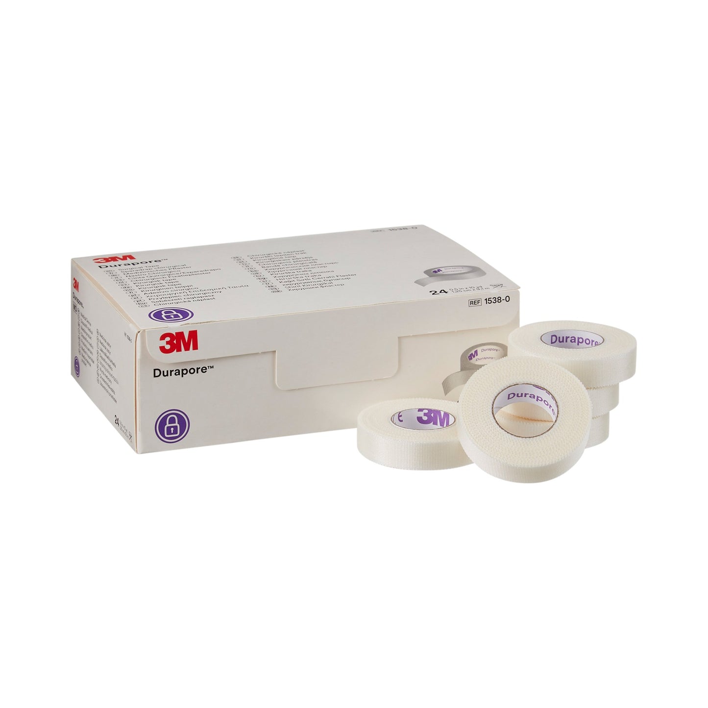 3M™ Durapore™ Medical Tape White 1/2 Inch X 10 Yard Silk-Like Cloth NonSterile (5774_CS)