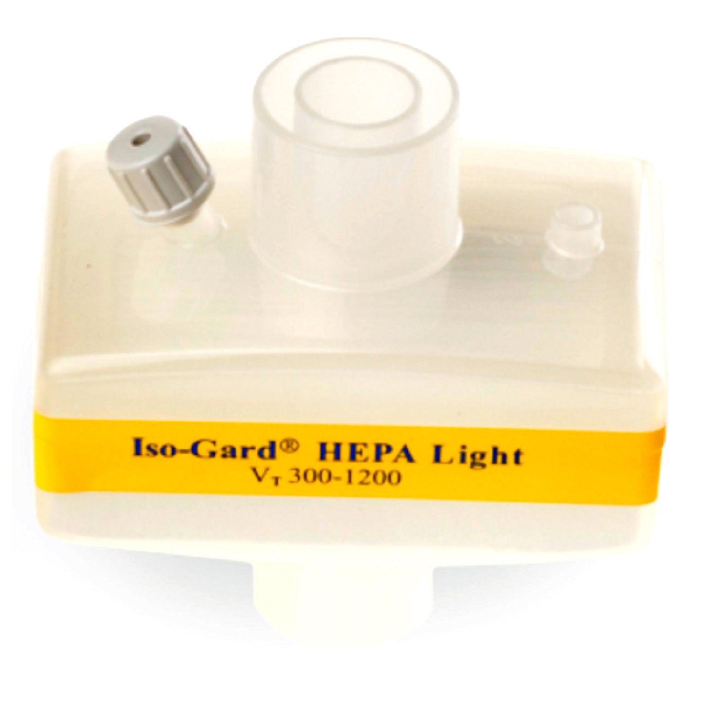 Gibeck® ISO-Gard® Heat and Moisture Exchanger with Filter 33.81 mg H2O/L @ VT 500 mL 1.1 cm H2O @ 30 LPM (416525_EA)
