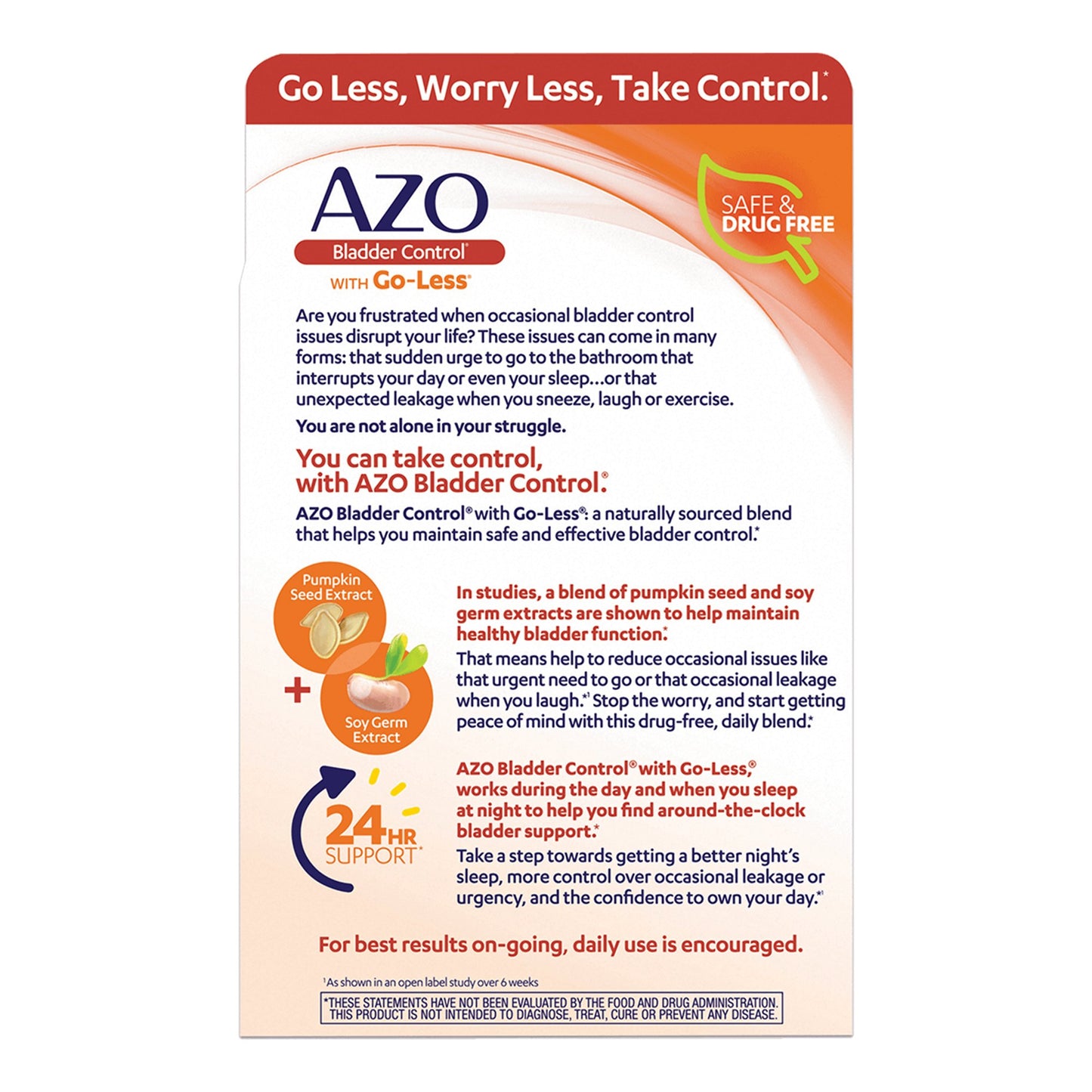 AZO® Urinary Pain Relief Pumpkin Seed / Soy Germ Extracts Capsule 54 per Box (1065923_BX)