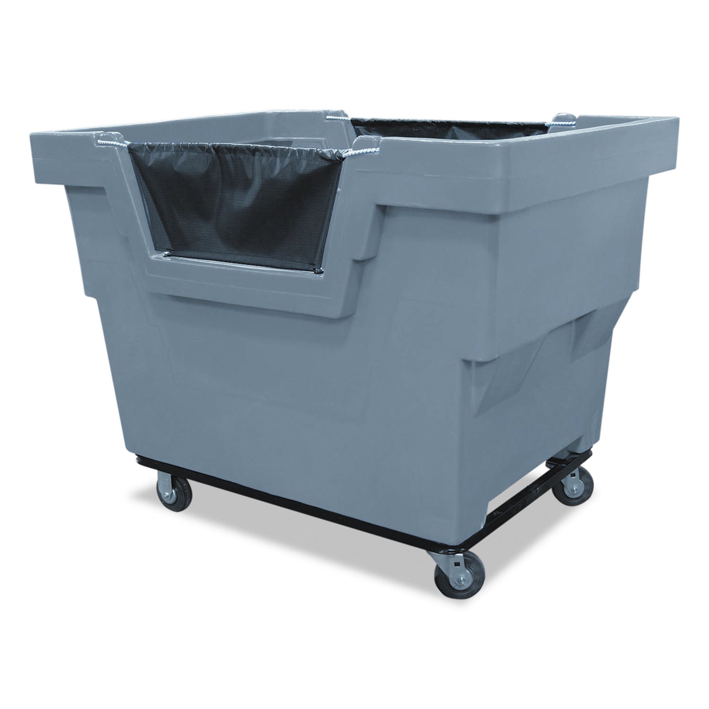 Royal Basket Trucks General Recycling Truck, Polyethylene/Rubber/Steel/Vinyl, Gray (RBTR23GRXMC4UN)