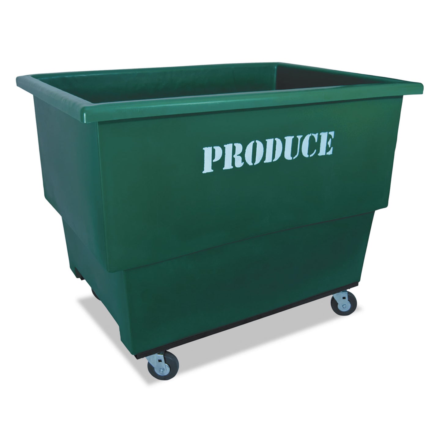 Royal Basket Trucks Produce Cart, Plastic, 1 Bin, 800 lb Capacity, 46" x 30.5" x 37", Green (RBTR13GNXP24HN)
