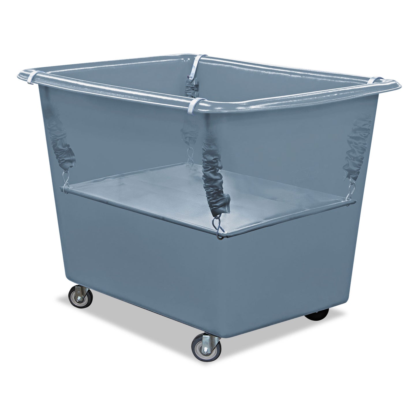 Royal Basket Trucks Poly Spring Lift, 15 x 25.5, 6 Bushel, Vinyl/Steel, Gray (RBTR06GGXPSN)
