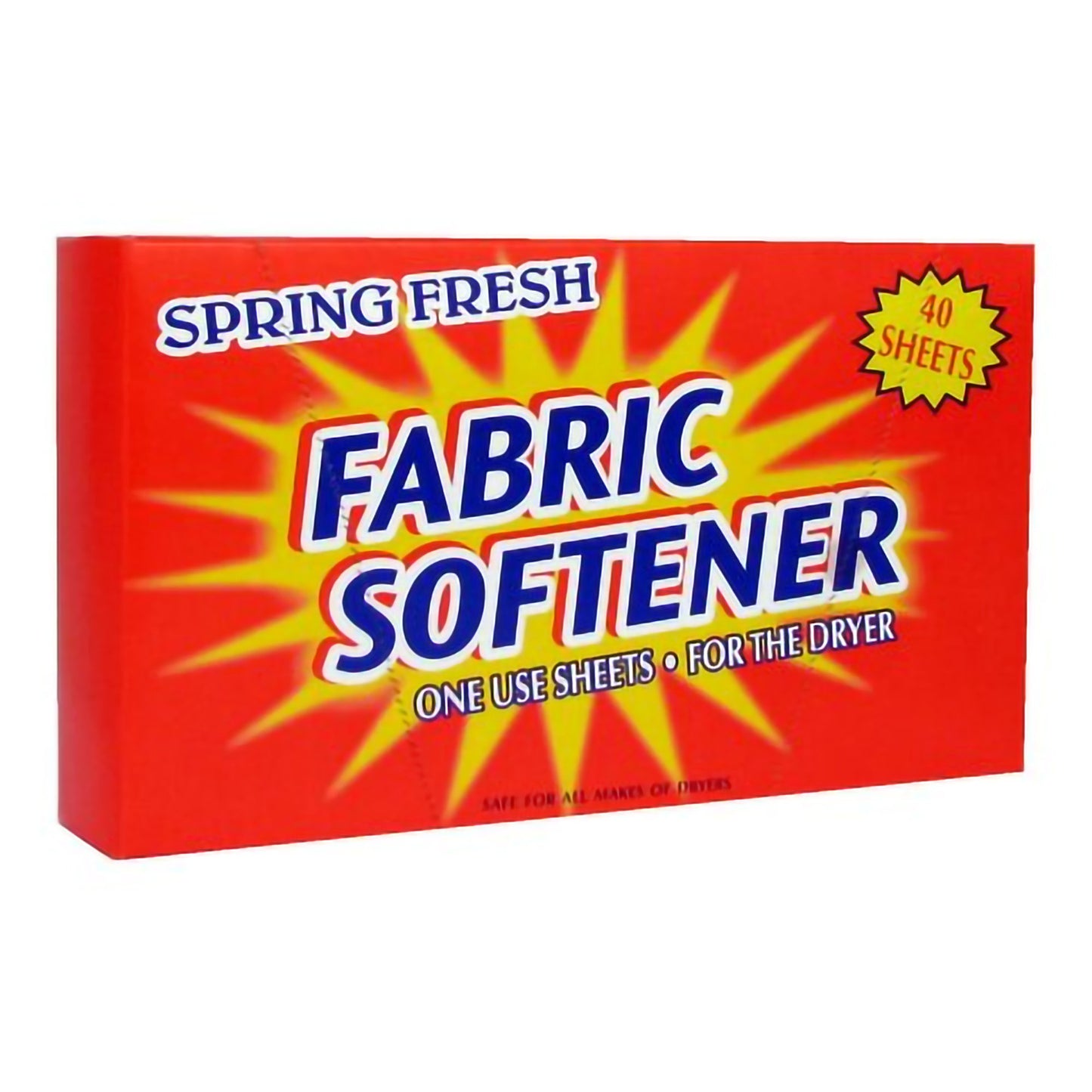 Spring Fresh Dryer Sheet 40 Count Box Sheet Scent (875514_BX)