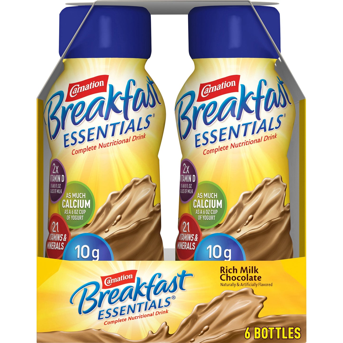 Carnation Breakfast Essentials® Oral Supplement Rich Milk Chocolate Flavor Liquid 8 oz. Bottle (983738_CS)