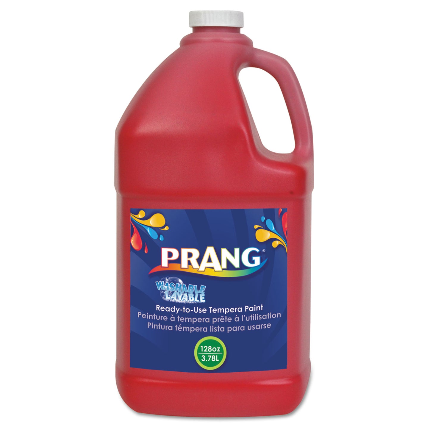 Prang® Washable Paint, Red, 1 gal Bottle (DIX10601)