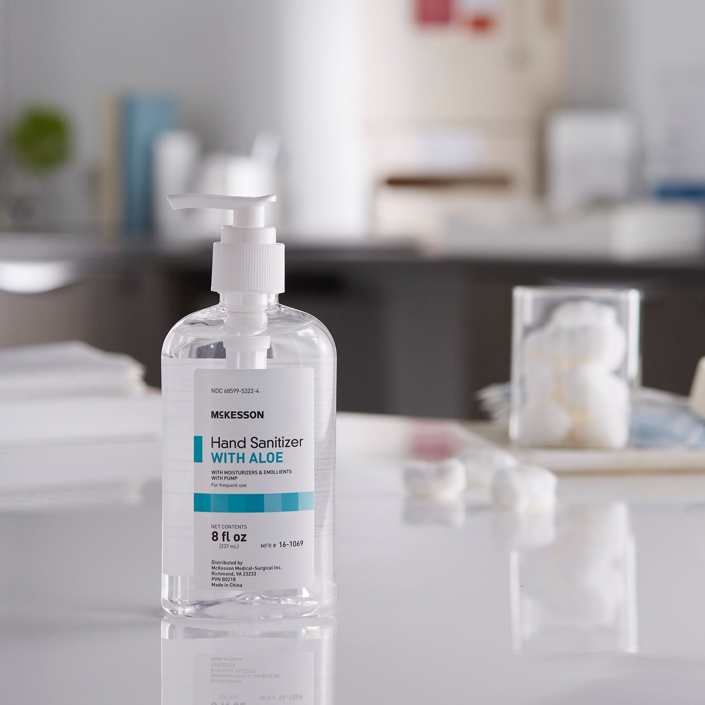 McKesson Hand Sanitizer with Aloe 8 oz. Ethyl Alcohol Gel Pump Bottle (953791_EA)
