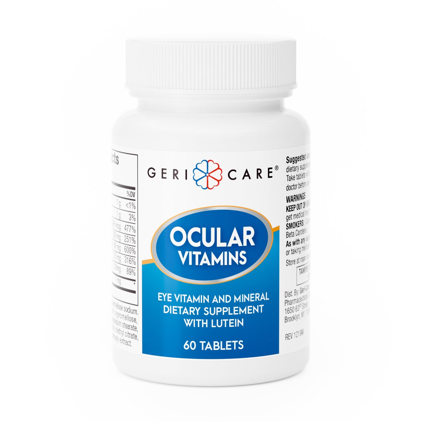 Geri-Care® Eye Vitamin Supplement Vitamin A / Ascorbic Acid / Vitamin E 14,320 IU - 226 mg - 200 IU Strength Tablet 60 per Bottle (689187_BT)