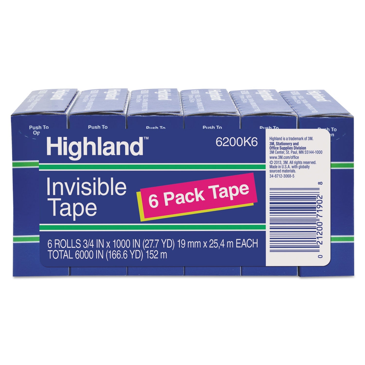 highland-invisible-permanent-mending-tape-1-core-0-75-x-83-33-ft-clear-6-pack-mmm6200k6_1