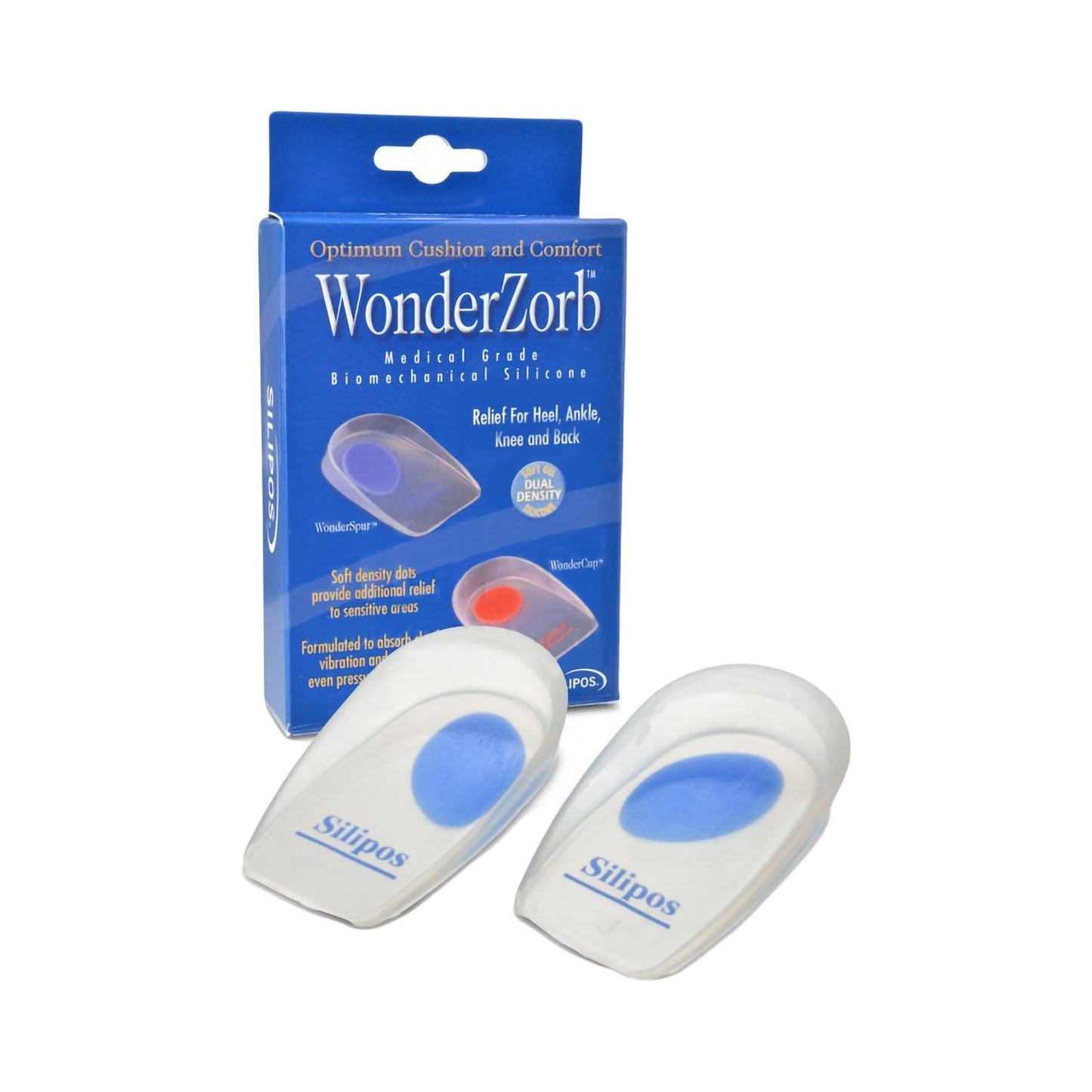 WonderZorb® WonderSpur Heel Cup Heel Support Wonderzorb Female 10 to 12 / Male 9 to 11 Blue (307154_PR)